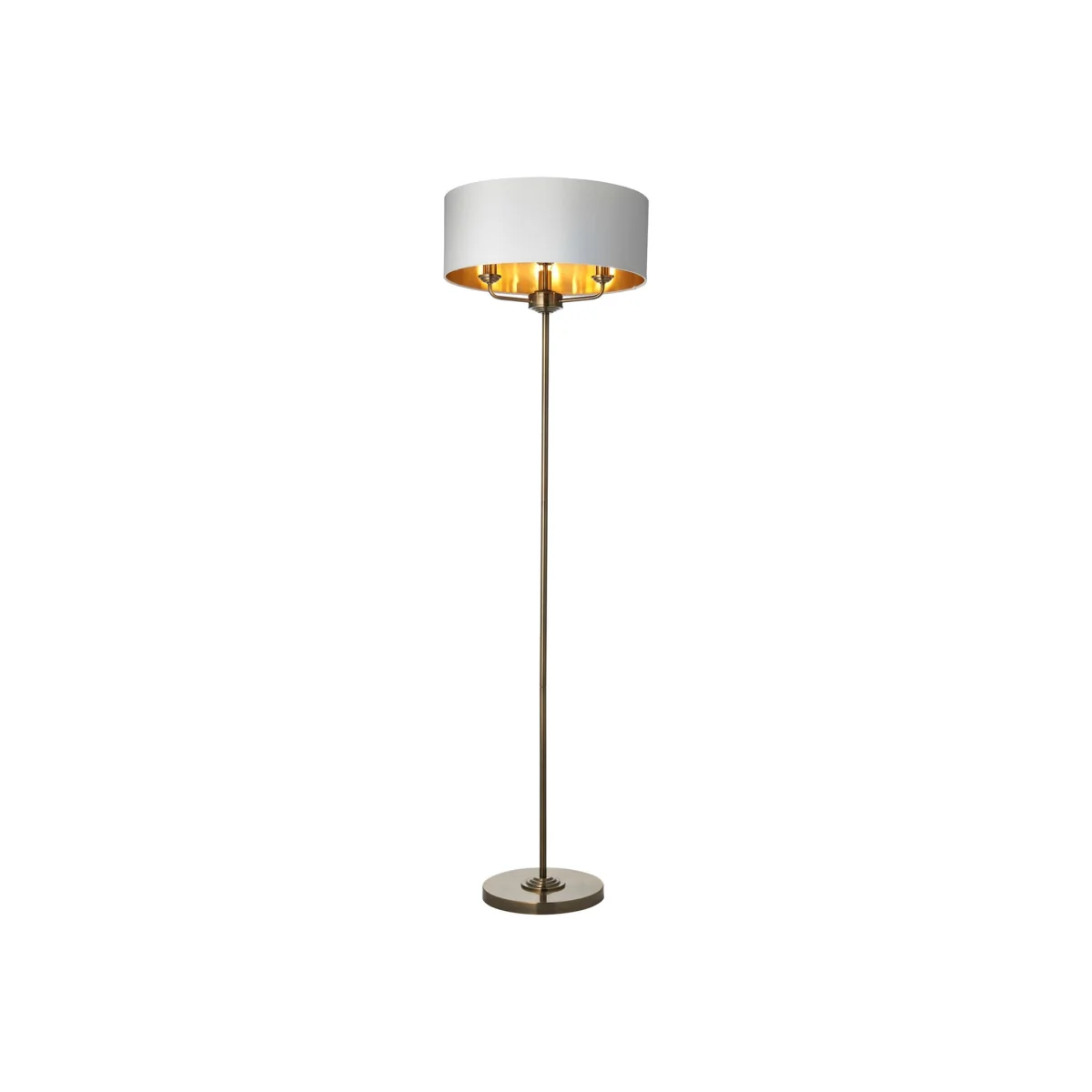 Endon Collection Lighting Highclere Floor Lamp Brass - Brass – image 1