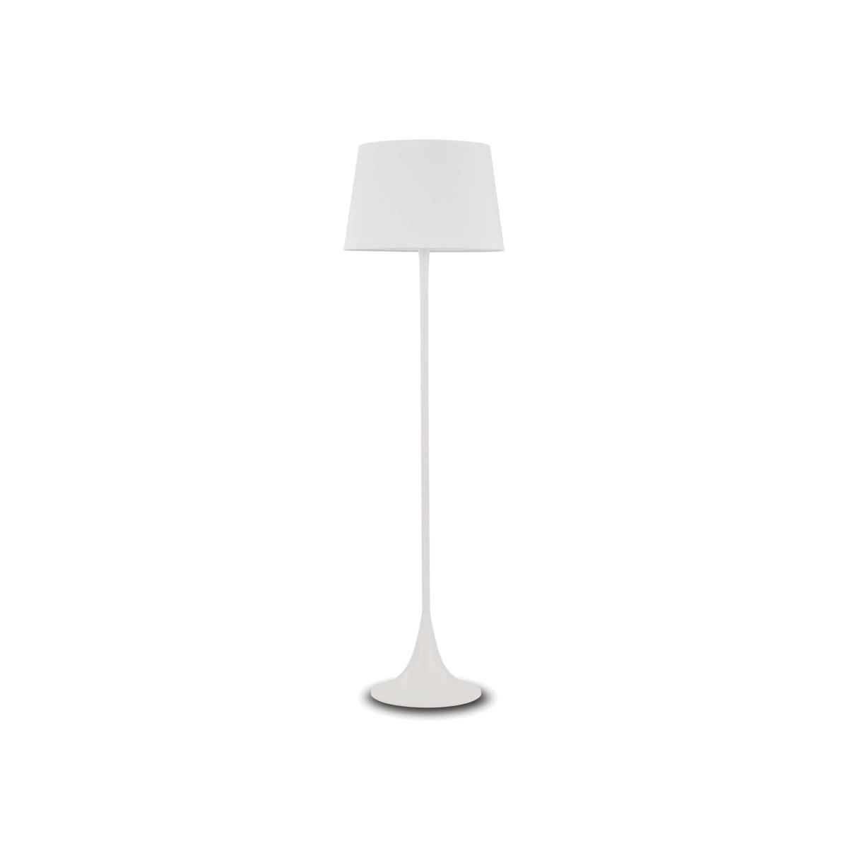 London 1 Light Floor Lamp - White