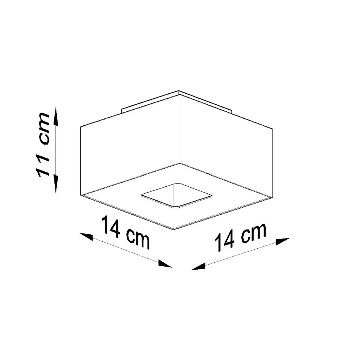 Ceiling lamp MONO 1 white - White black – image 7
