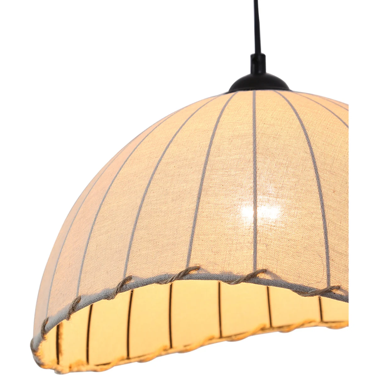Vintage Style Floor Lamp with Fabric Lampshade and Marble Base - White – image 5