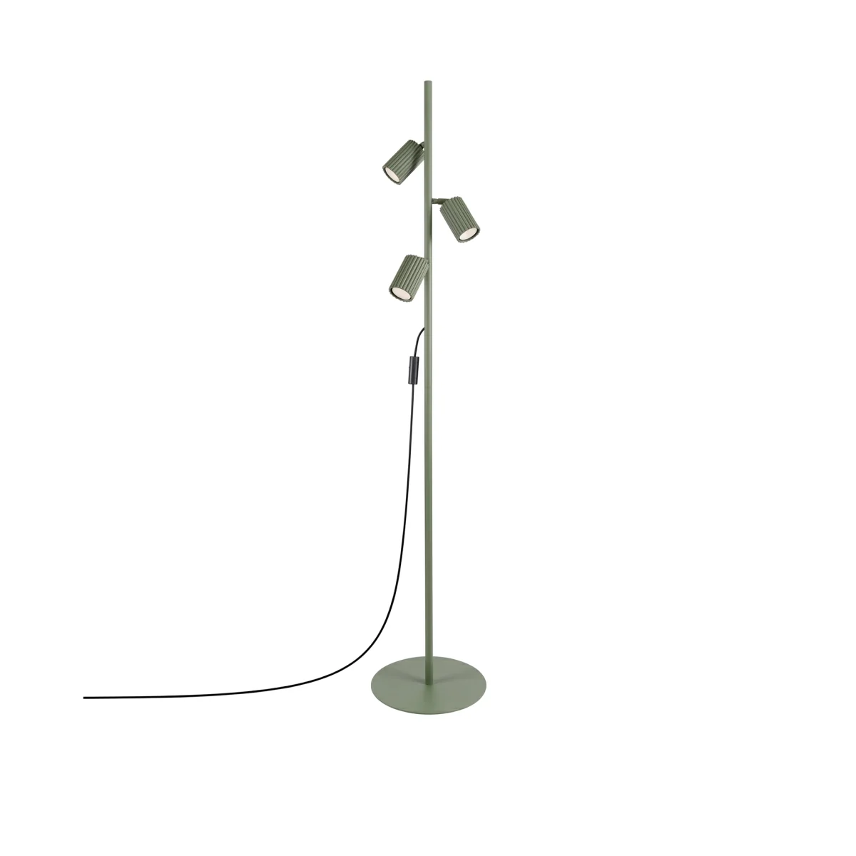 Floor lamp KARBON 3 olive green – image 1