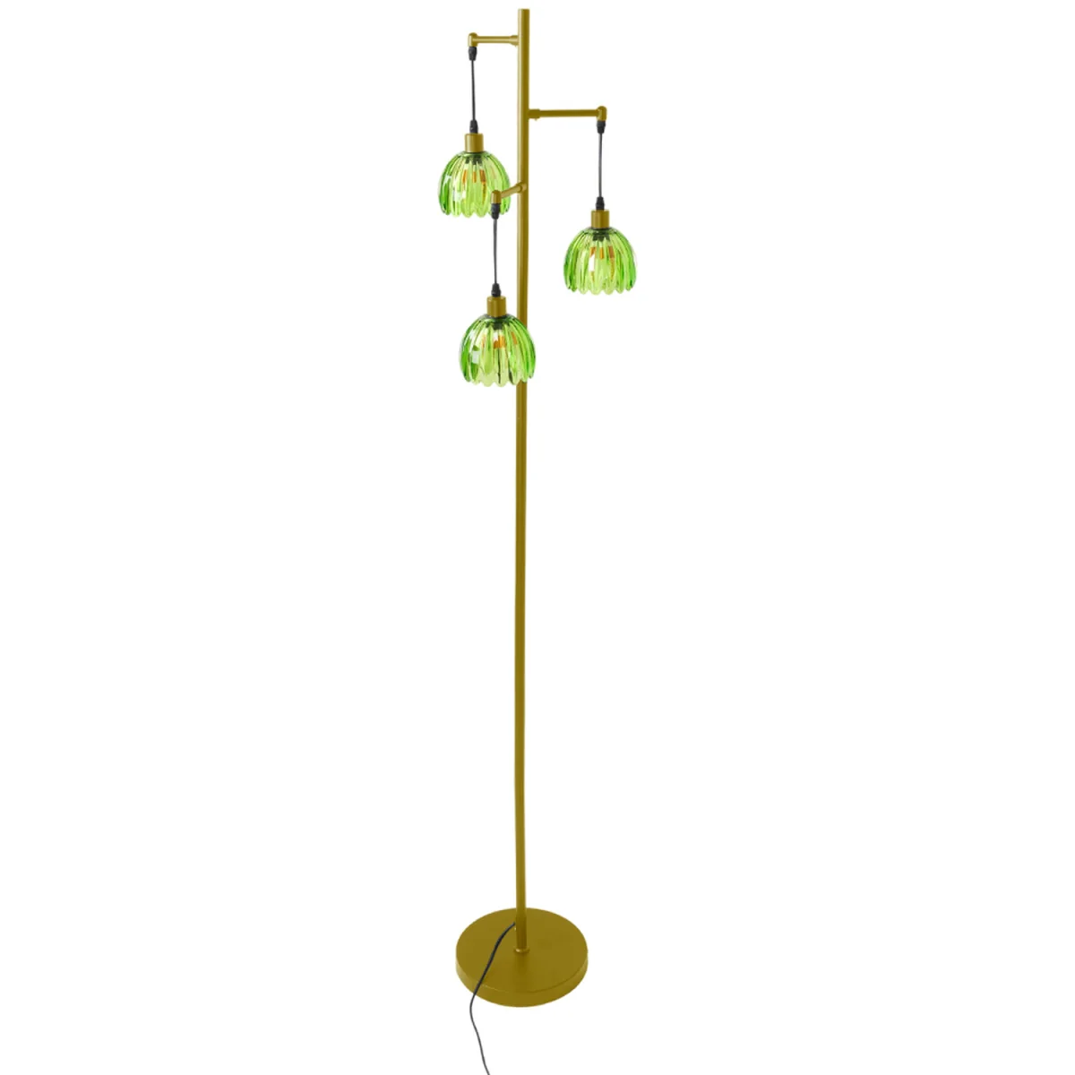 3-Light Floor Lamp with Convenient Foot Switch - Black – image 3