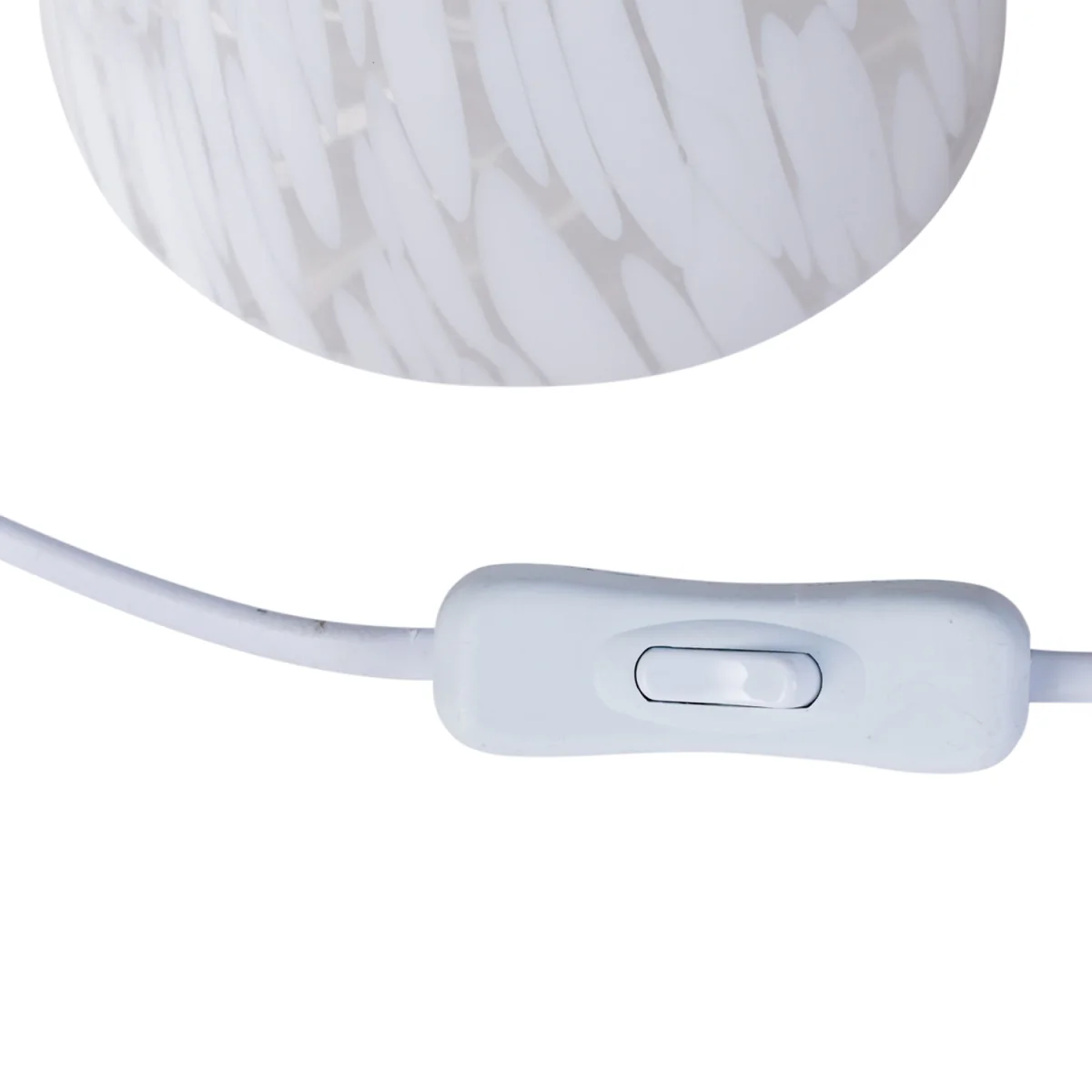 Set Of 2 Confetti Table Lamps - White Confetti Glass – image 3