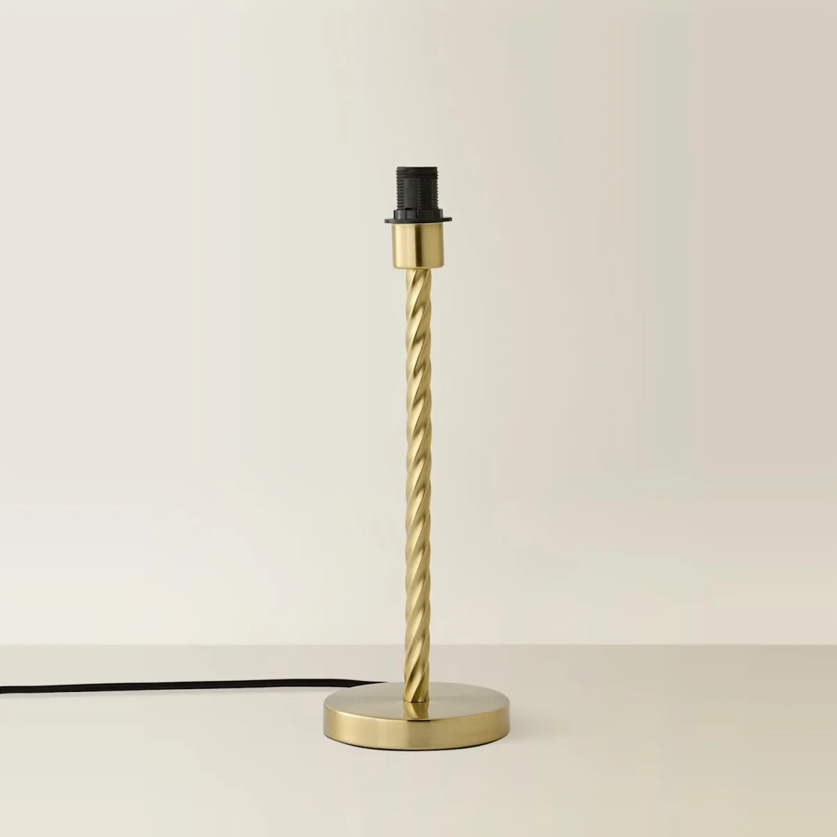 Maura Twisted Metal Table Lamp Base - Gold – image 3