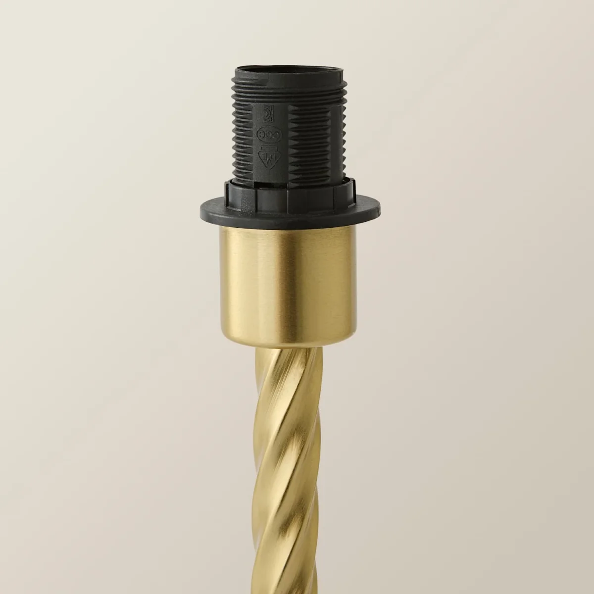 Maura Twisted Metal Table Lamp Base - Gold – image 4