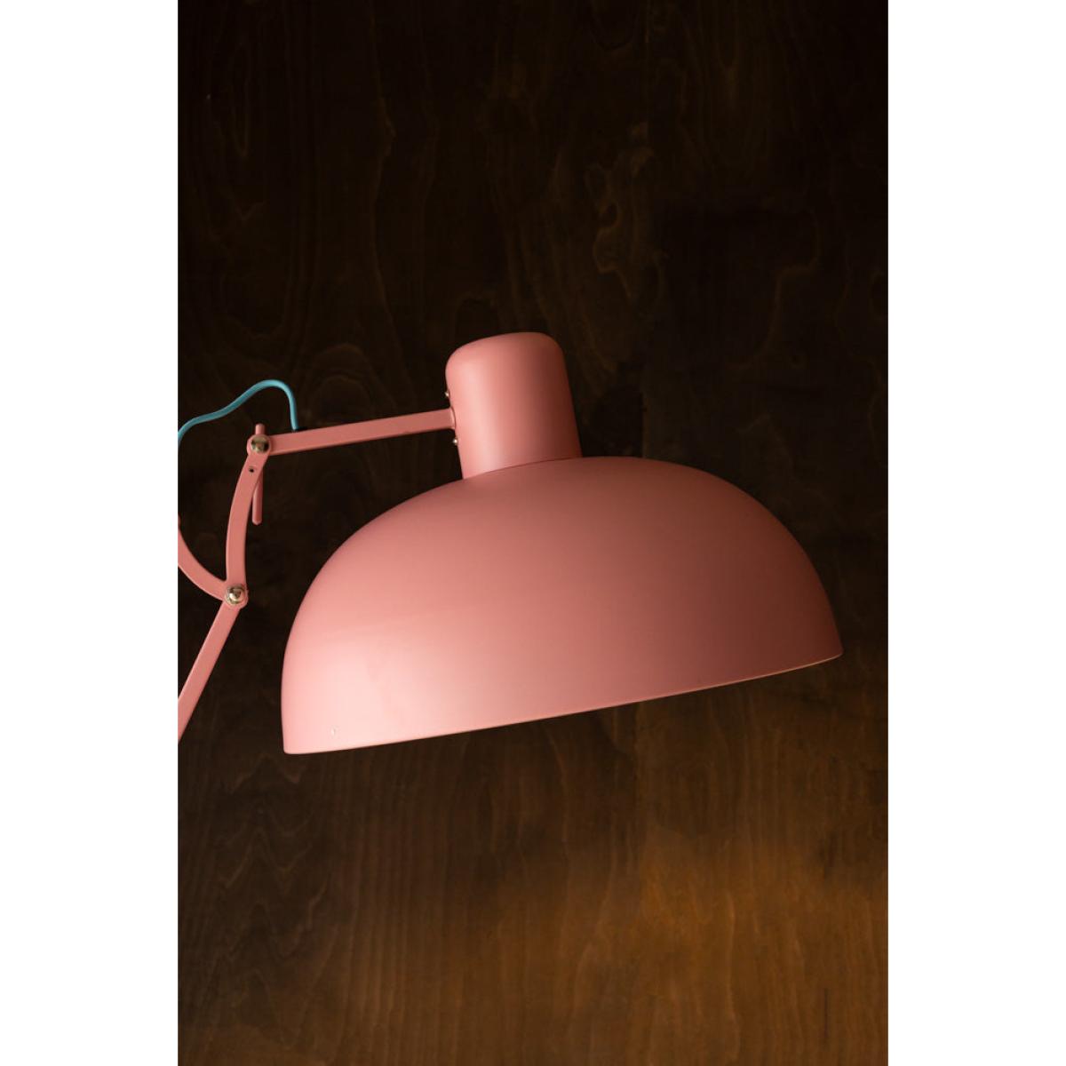 Adjustable Pink Task Floor Lamp with Blue Flex – image 3