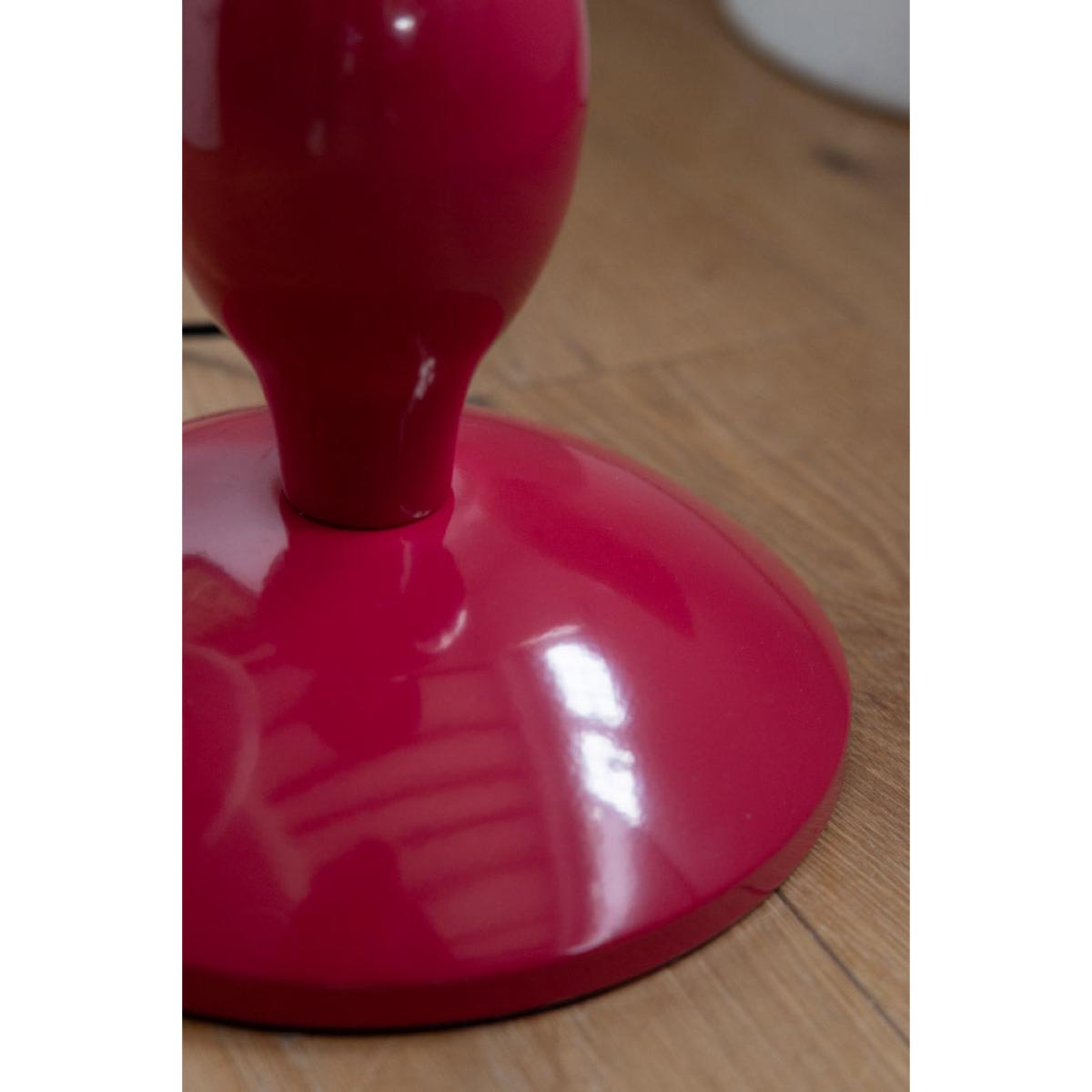 Raspberry Red Wavy Retro Floor Light – image 4