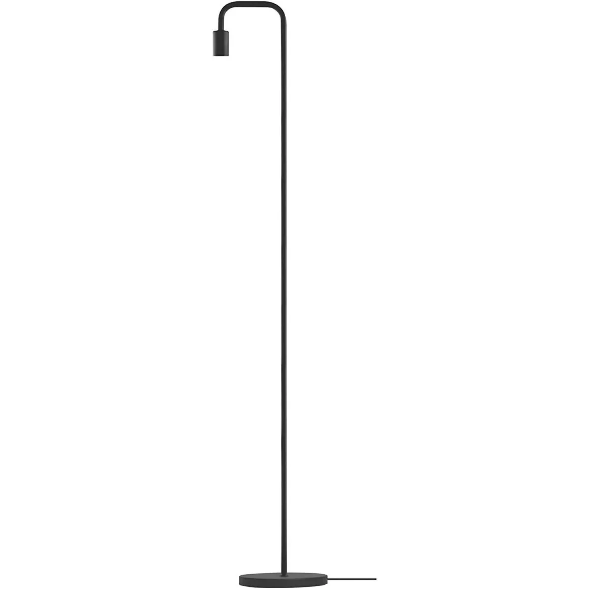 CGC CAITLIN Matt Black Curved Metal Floor Lamp - Matt Black – image 2