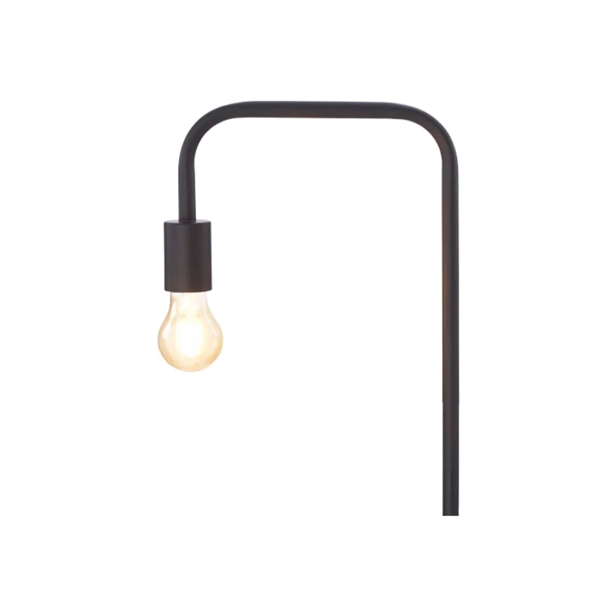 CGC CAITLIN Matt Black Curved Metal Floor Lamp - Matt Black – image 1