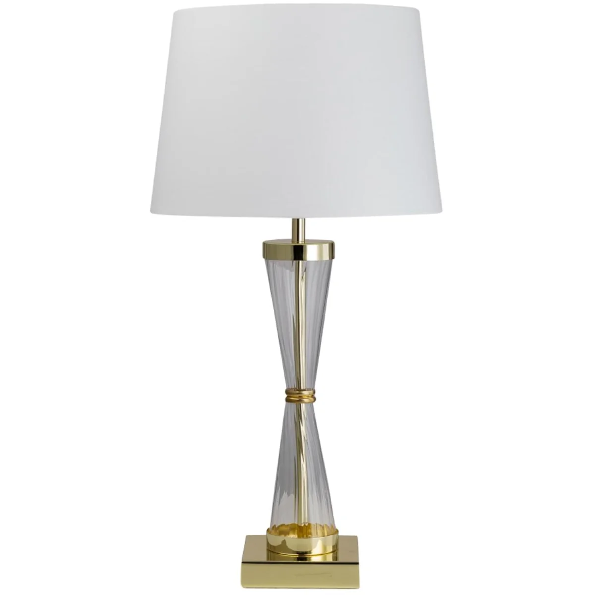 Jive Table Lamp With Shade - Gold & White – image 3