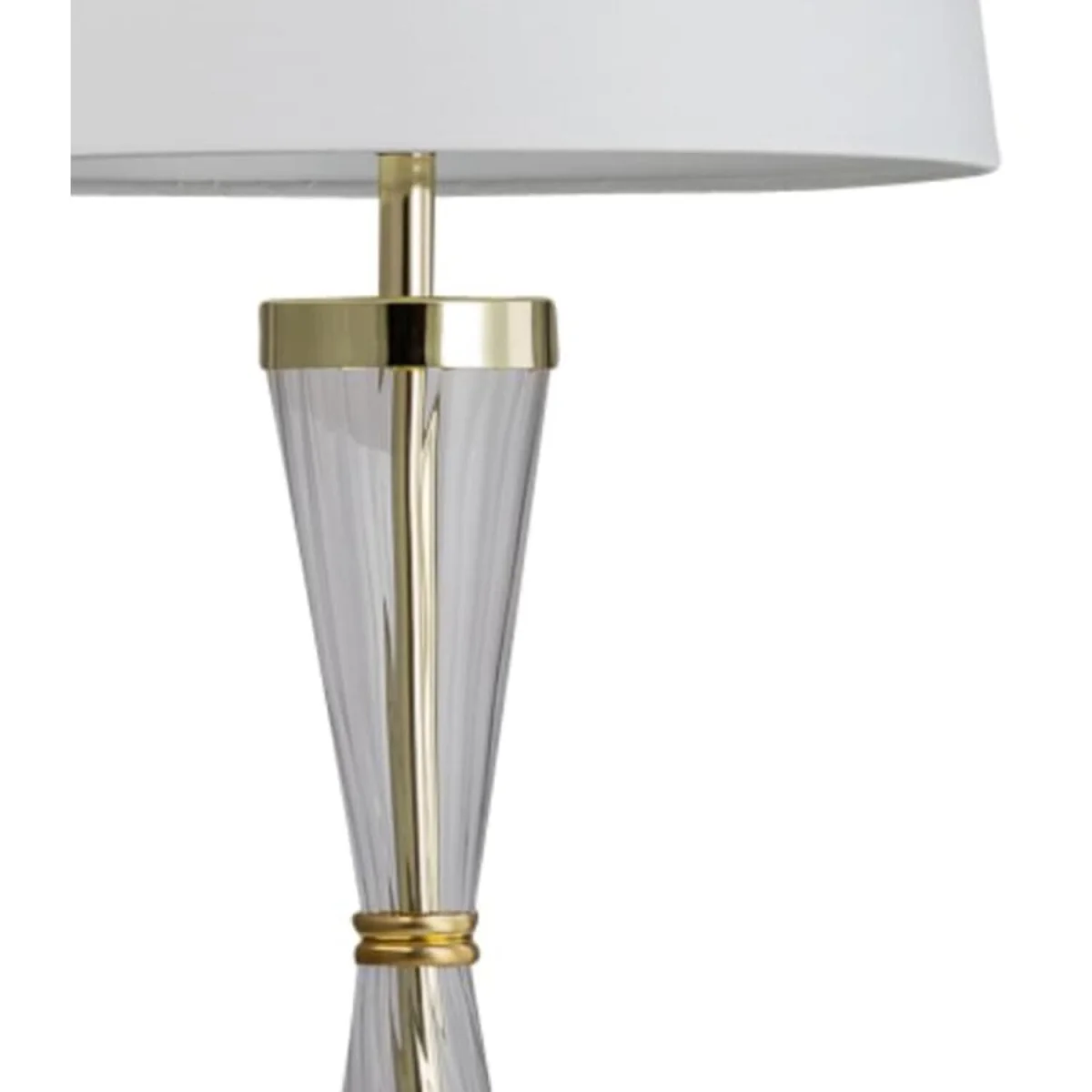 Jive Table Lamp With Shade - Gold & White – image 6