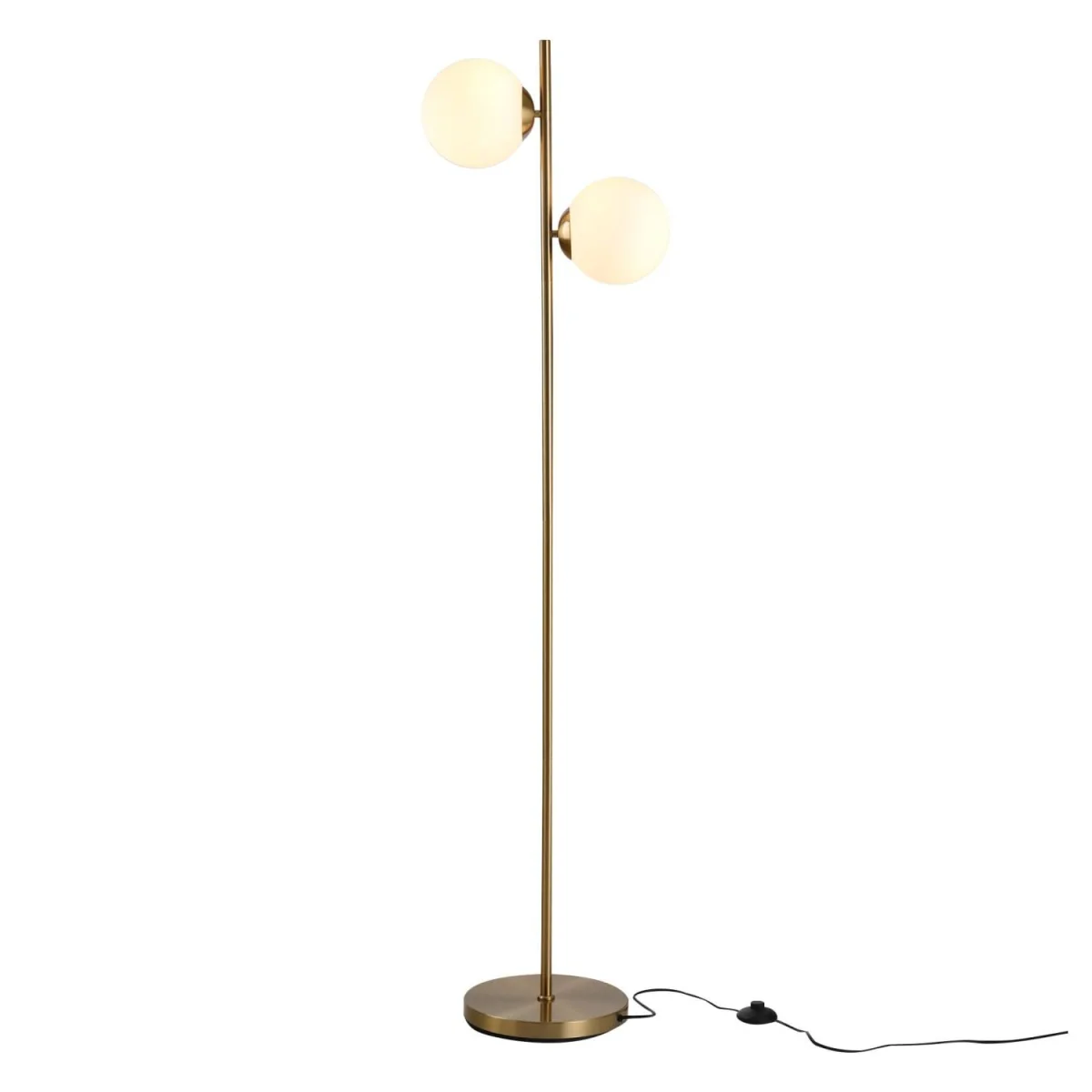 Laralima 2-Light Gold Tree Floor Lamp with Globe Shades – image 3