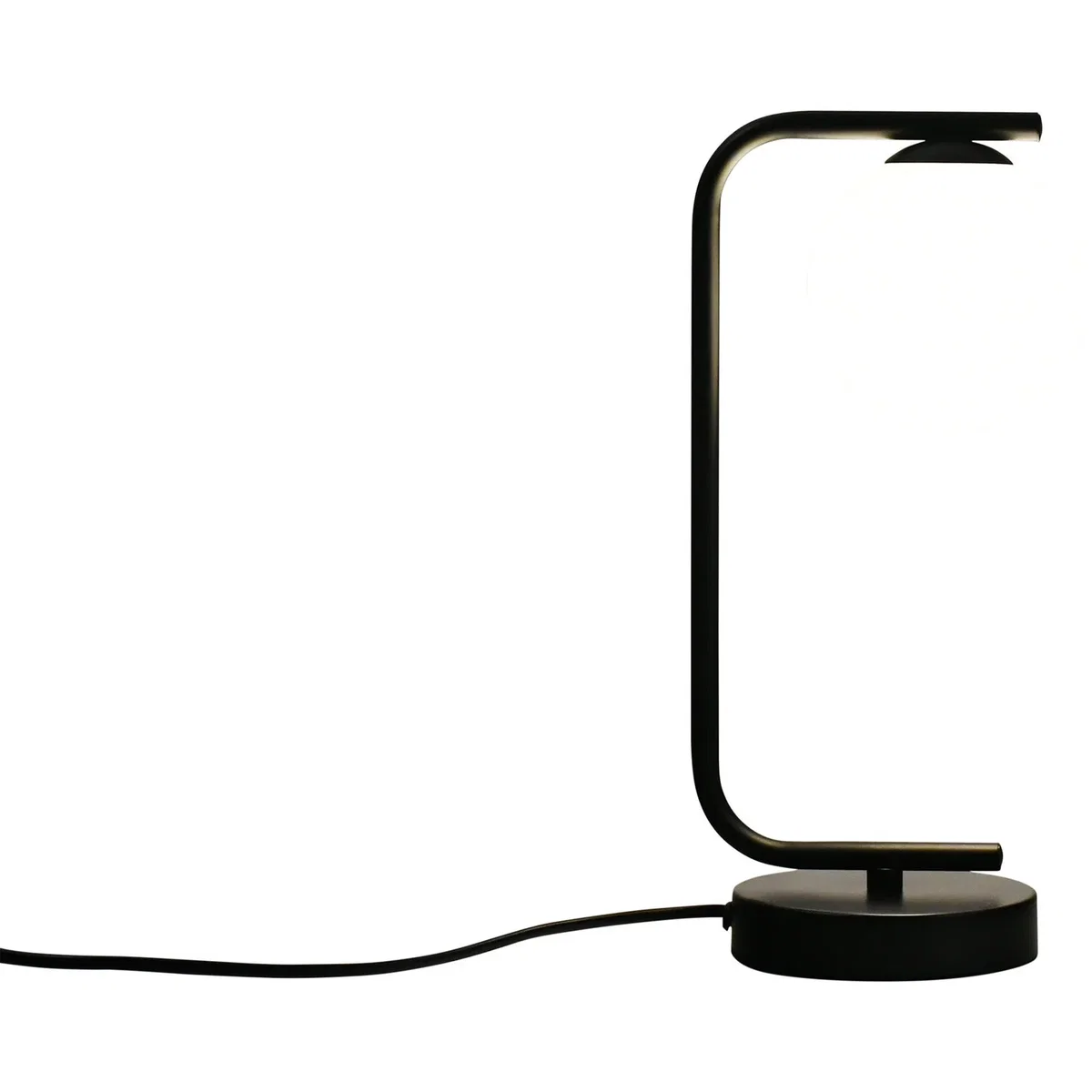 Set Of 2 Grosvenor  Black Table Lights With Glass Globes - Black & White – image 3