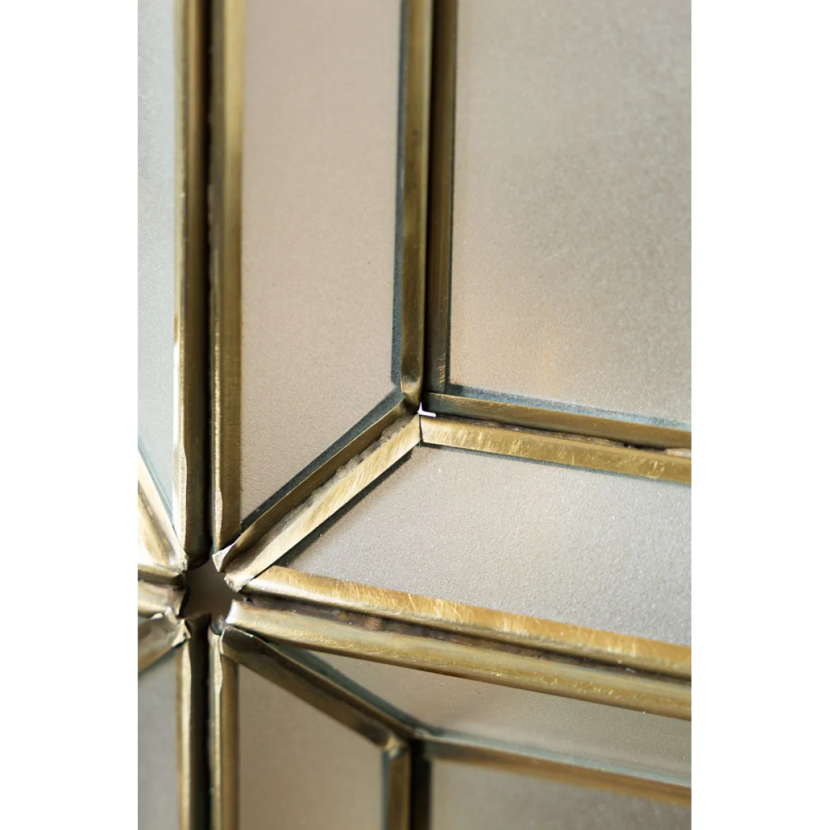 Gold Geometric Glass Table Lamp – image 6