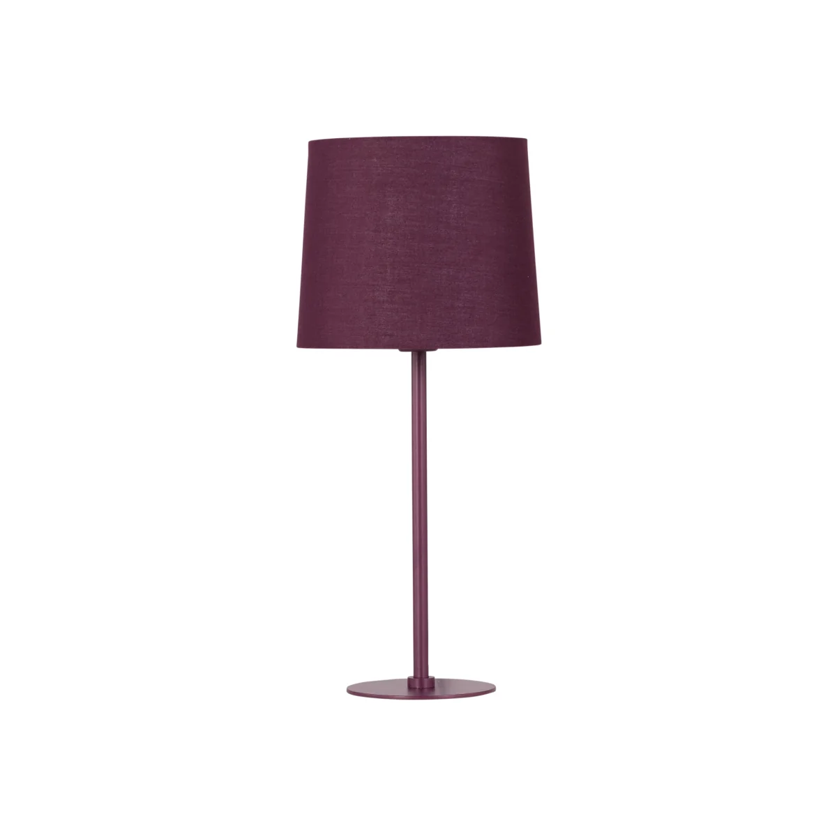 Colours Burgundy 40cm Table Lamp With Fabric Shade - Burgundy & Burgundy – image 1