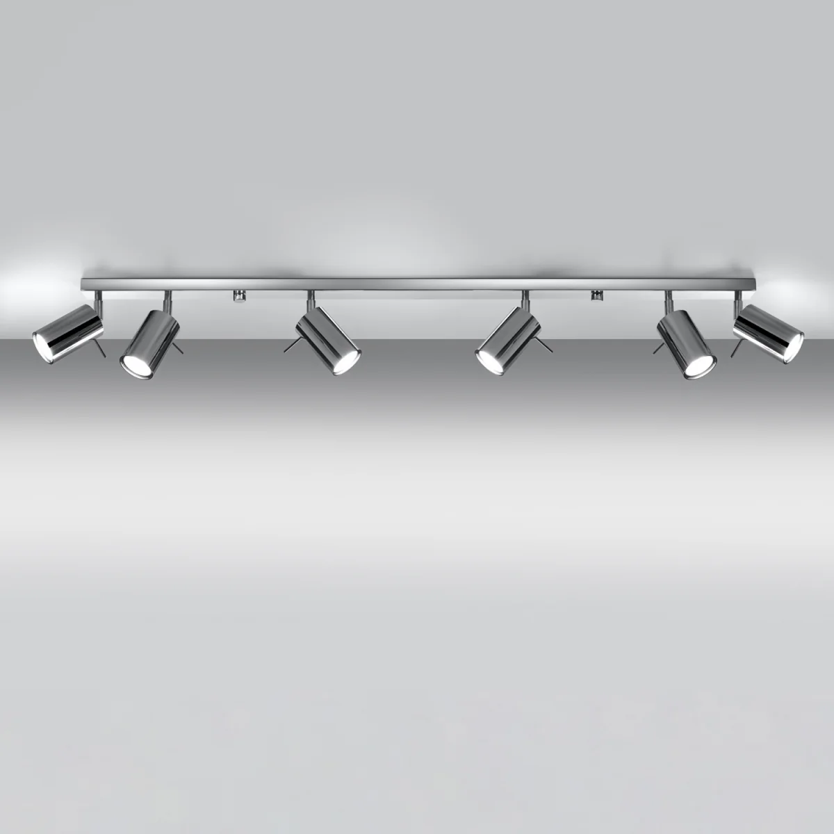 Ceiling lamp RING 6L grey - chrome – image 3