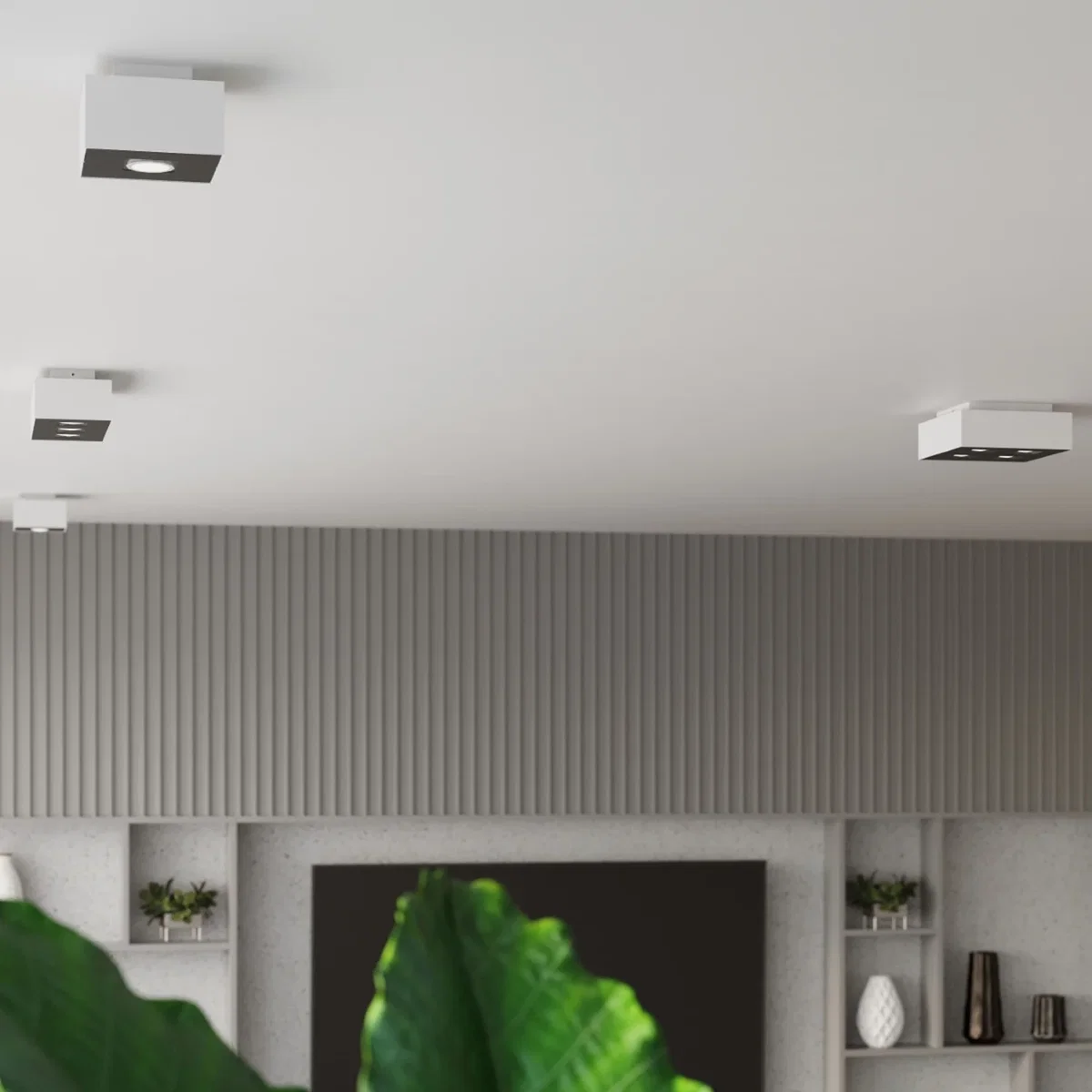 Ceiling lamp MONO 4 white - White black – image 6