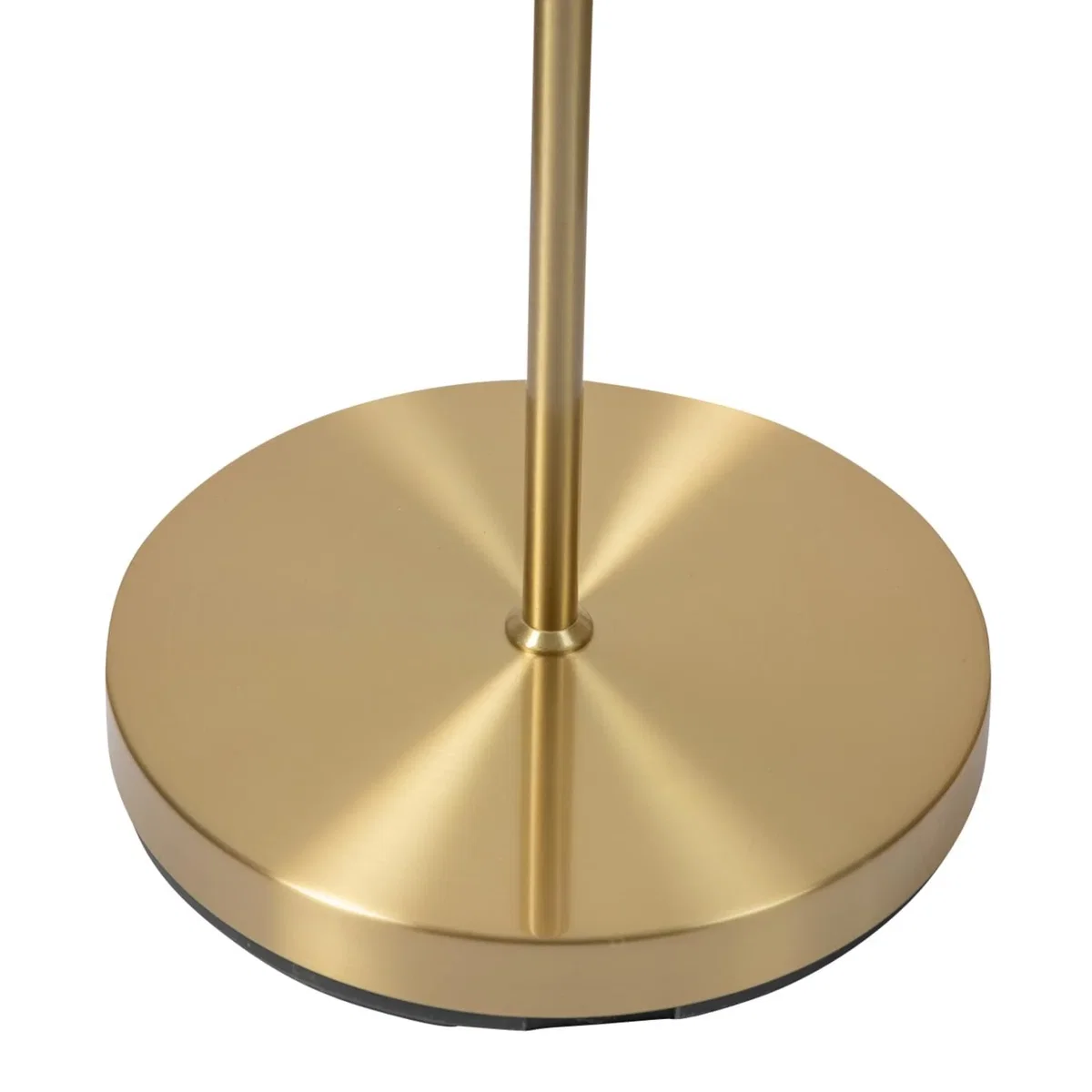 Pair Of Satin Brass Floor Lamps With Opal Globe Shades - Satin Brass & White – image 6