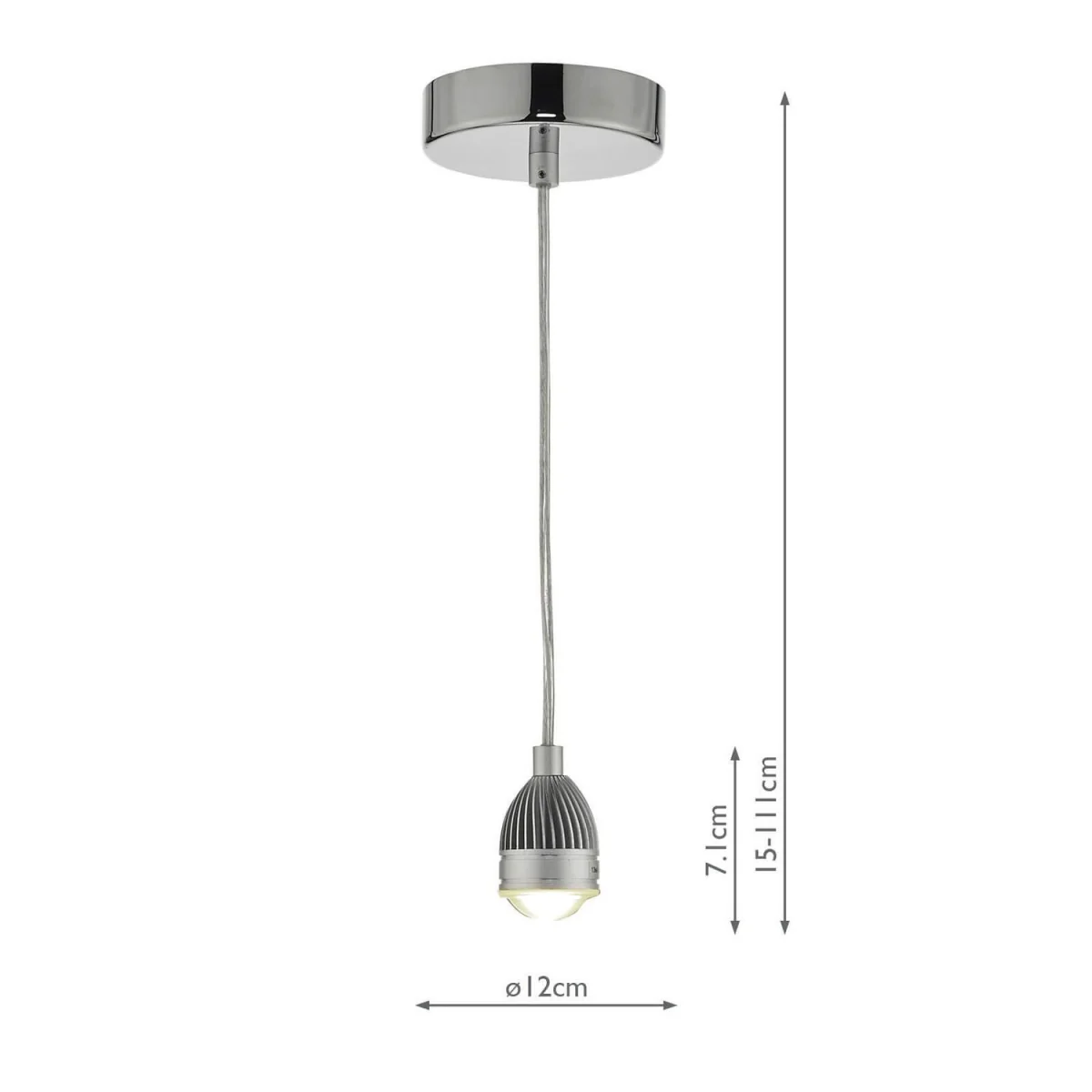 Modular Suspension Pendant Polished Chrome – image 3
