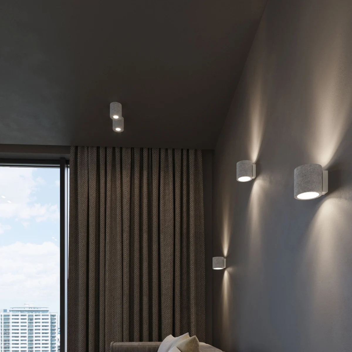 Ceiling lamp ORBIS 1 grey - gray / Concrete – image 4