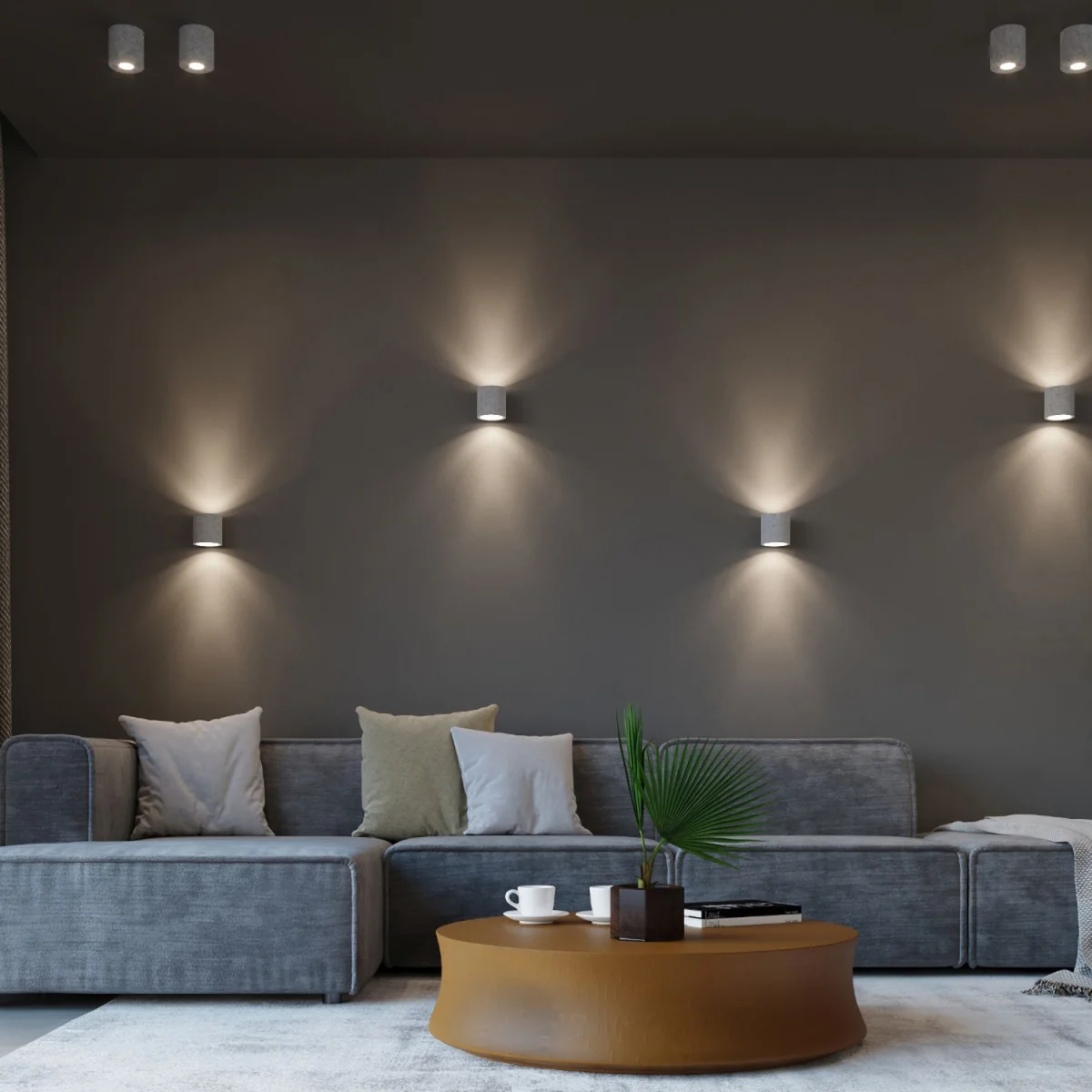 Ceiling lamp ORBIS 1 grey - gray / Concrete – image 6