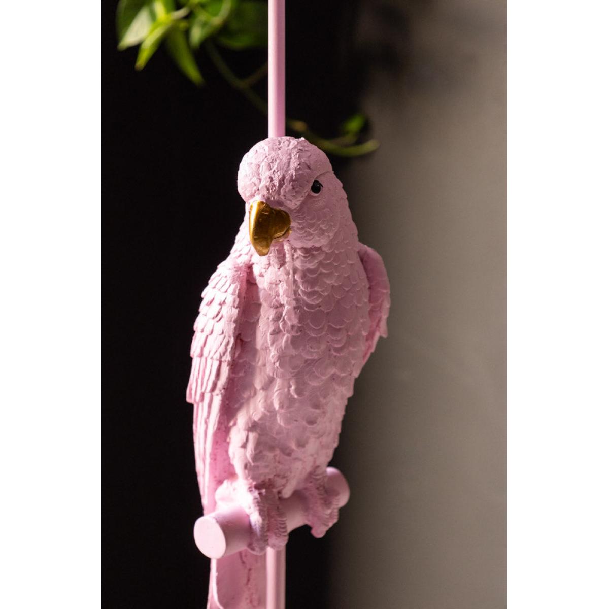 Pretty Pink Parrot Floor Lamp with Shade – image 2