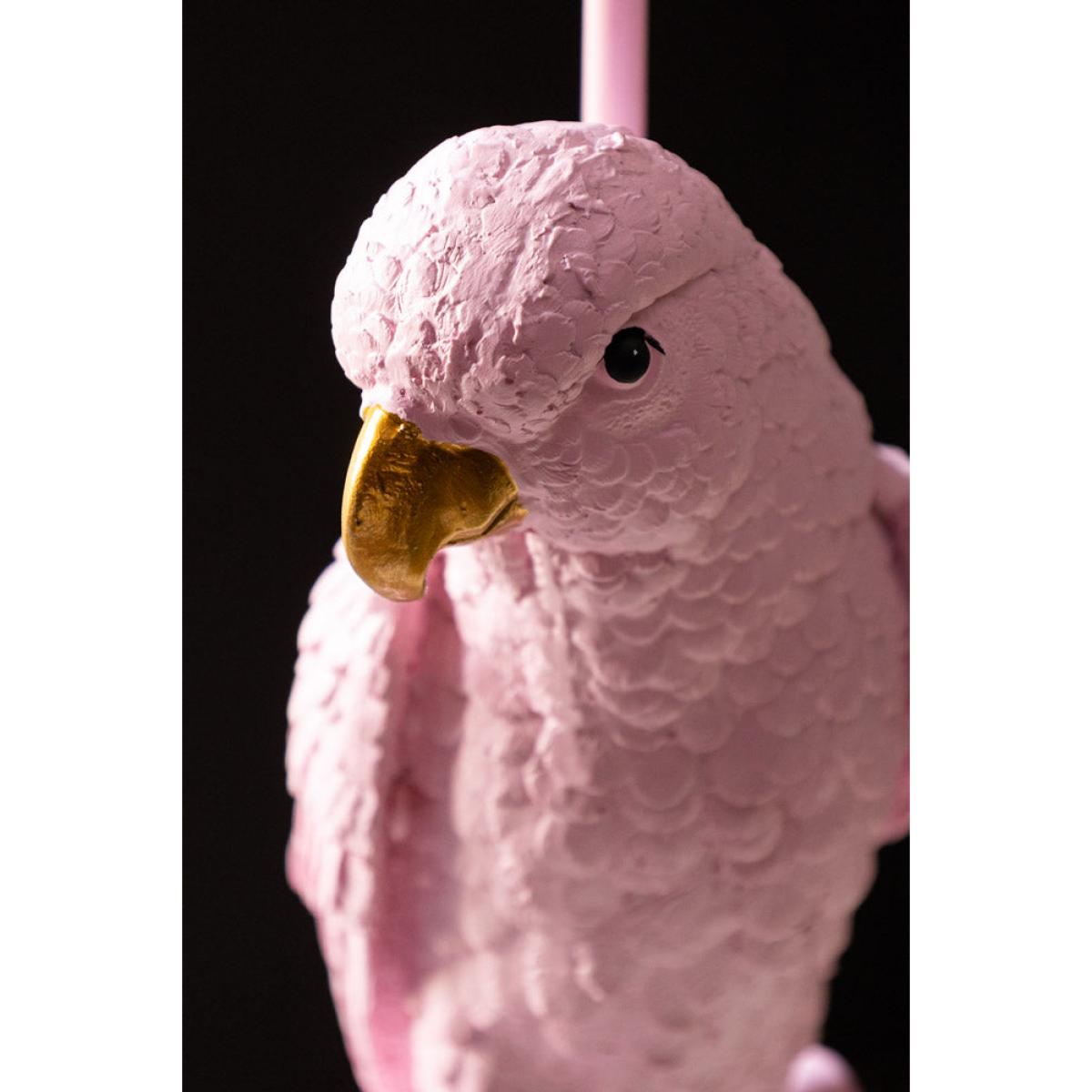 Pretty Pink Parrot Floor Lamp with Shade – image 4