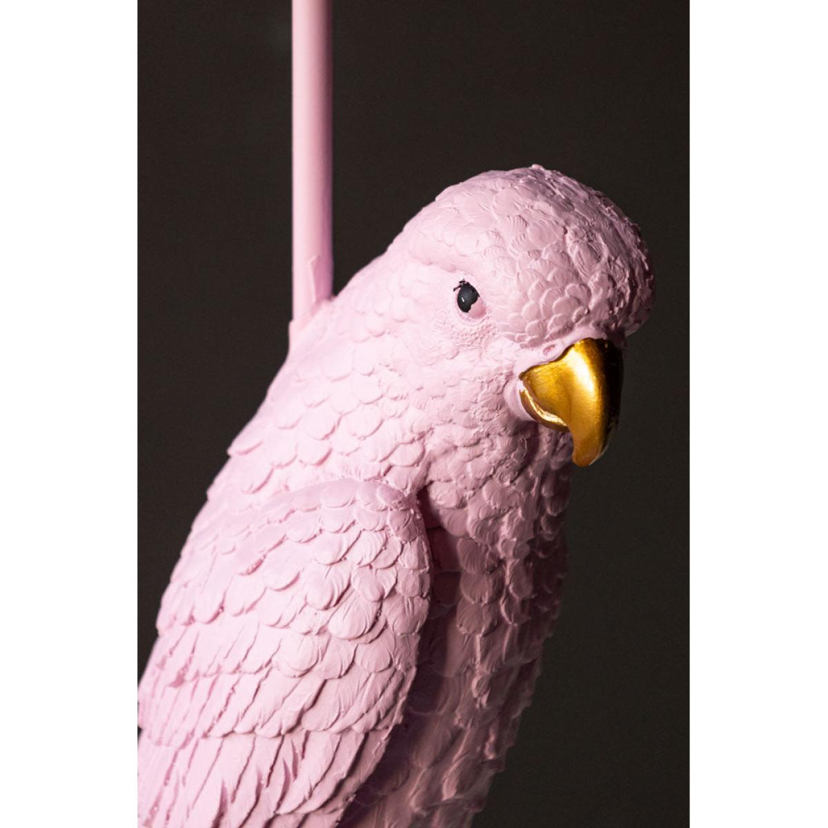Pretty Pink Parrot Floor Lamp with Shade – image 5