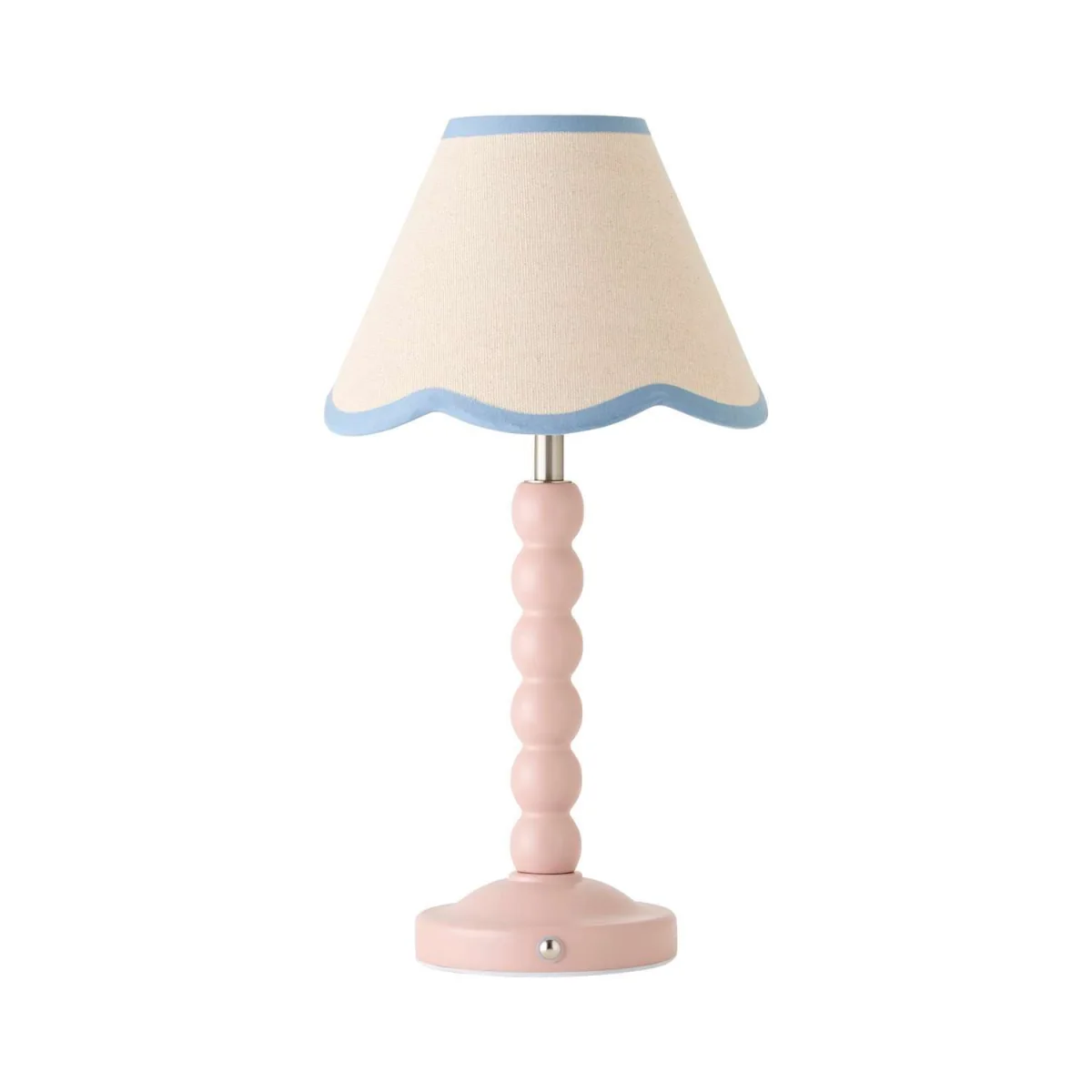 Bobble Pink Rechargeable Table Lamp Blue Shade - Pink – image 3