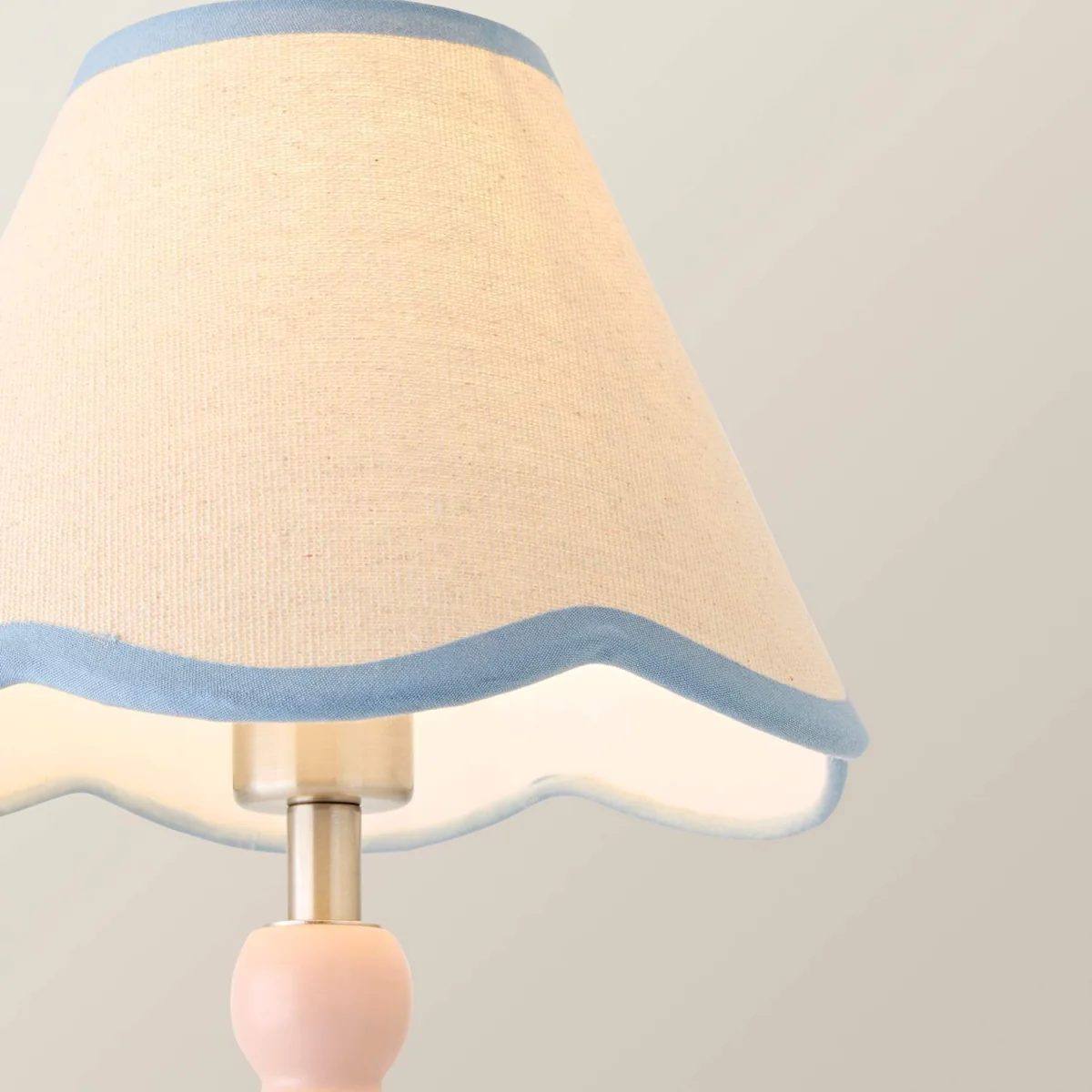 Bobble Pink Rechargeable Table Lamp Blue Shade - Pink – image 6