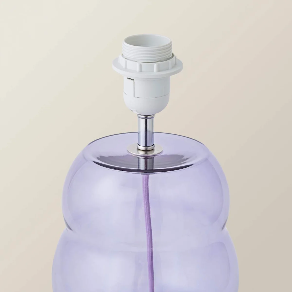 Lolly Glass Bubble Table Lamp Base - Lilac – image 4