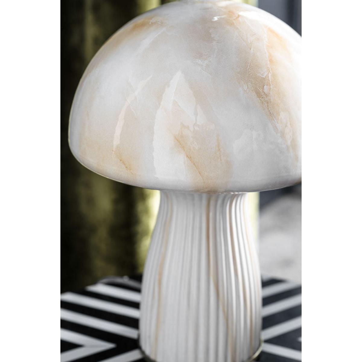 White Porcini Mushroom Table Lamp – image 3