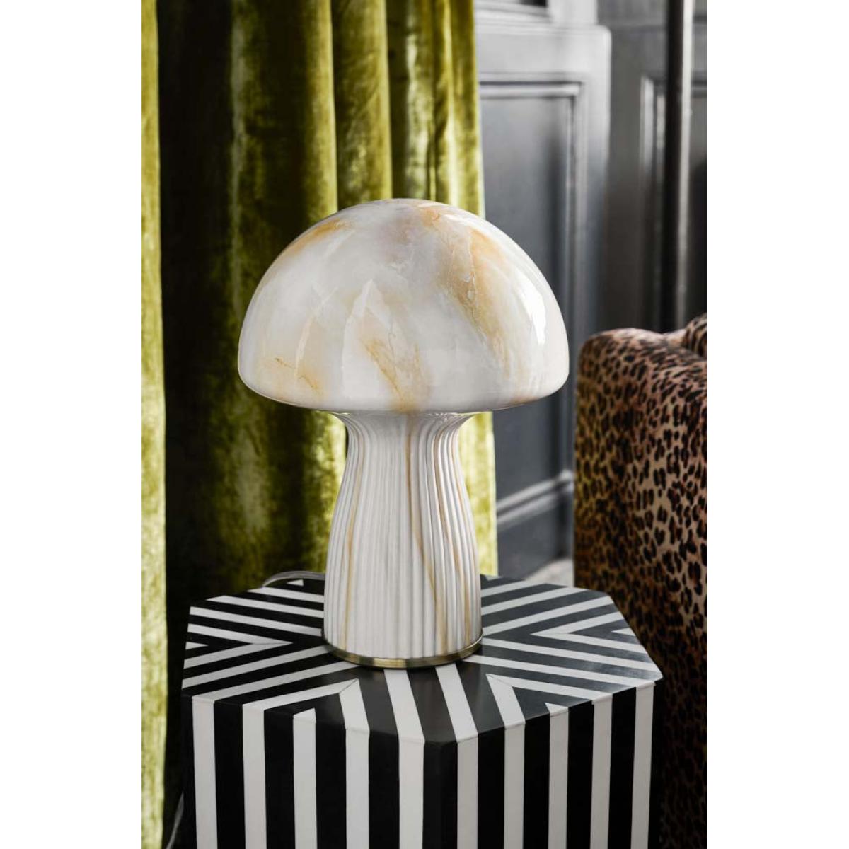 White Porcini Mushroom Table Lamp – image 4