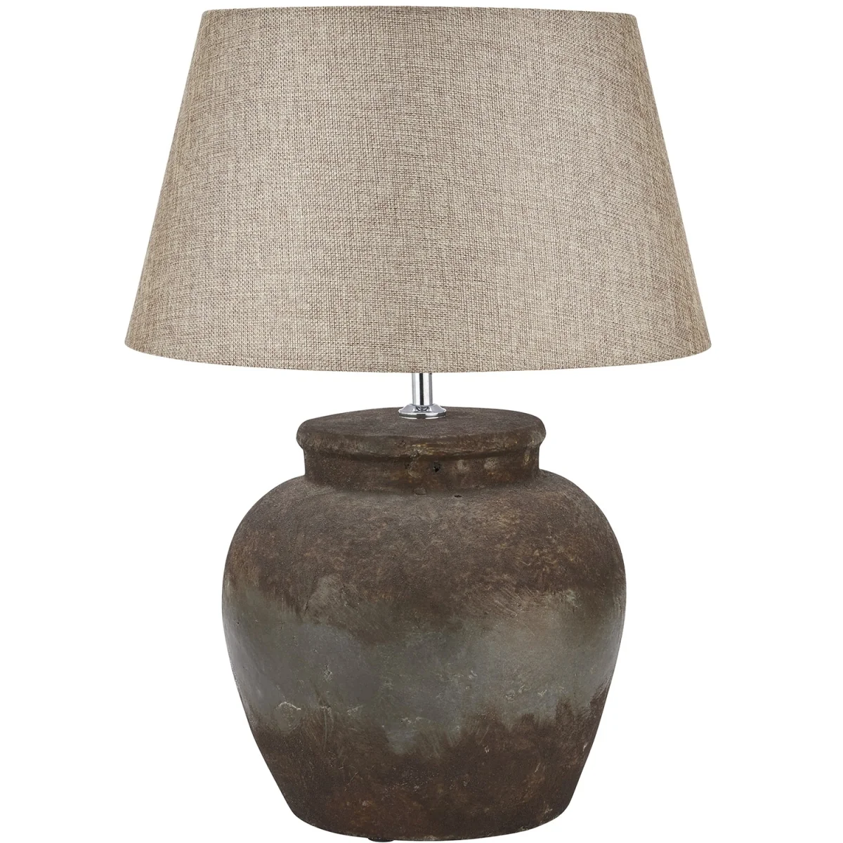Castello Handcrafted Aged Stone Ceramic Table Lamp - Beige – image 2