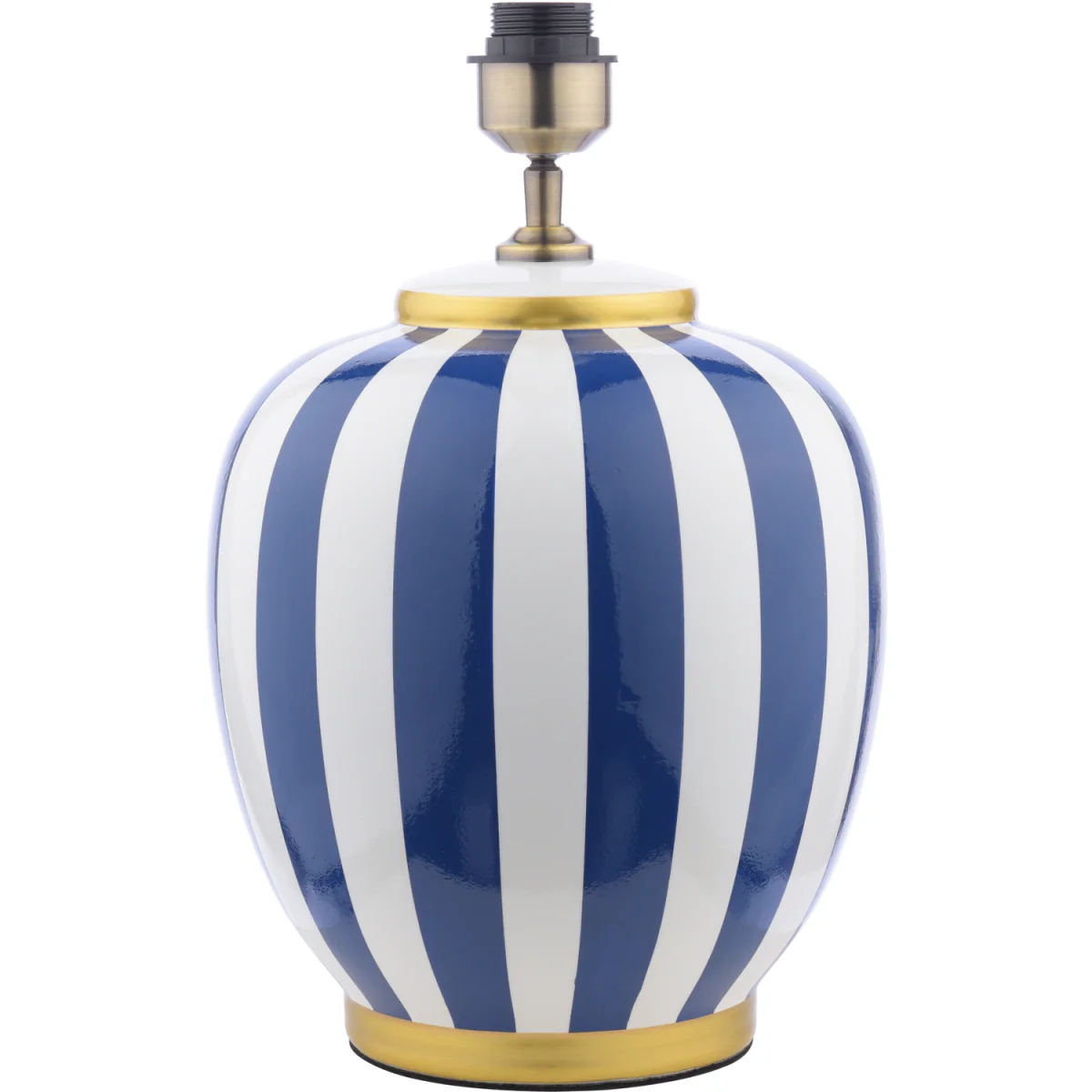 Circus Ceramic Table Lamp Blue White – image 2