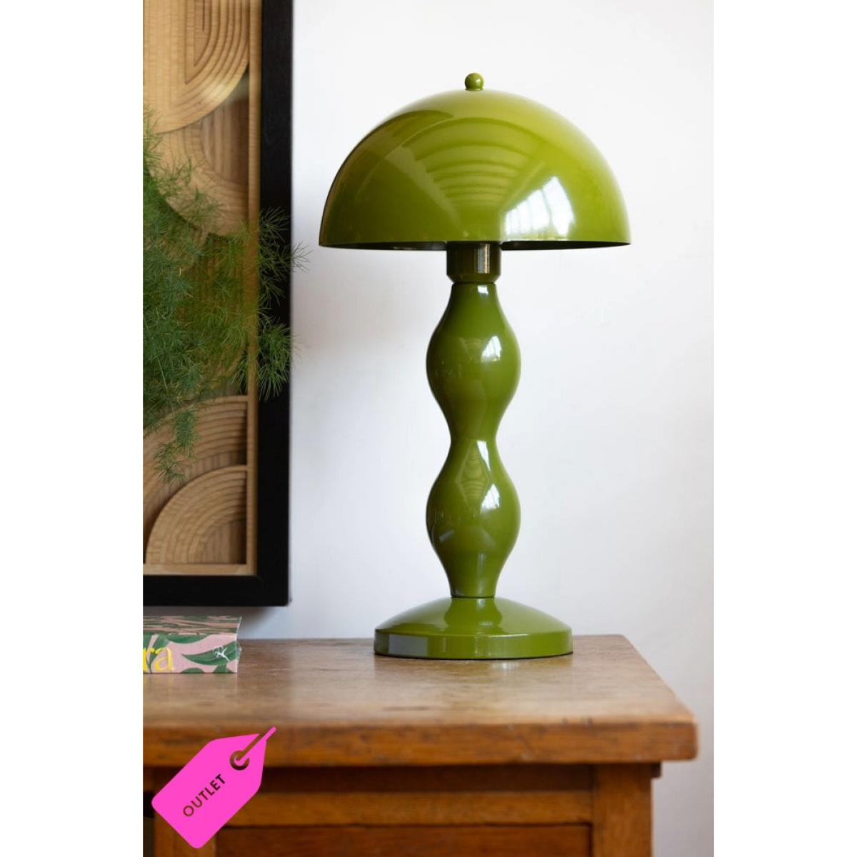 Green Wavy Retro Table Lamp - DISCONTINUED – image 2
