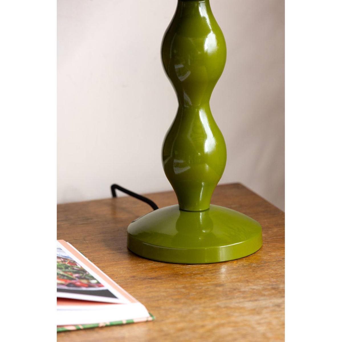 Green Wavy Retro Table Lamp - DISCONTINUED – image 4