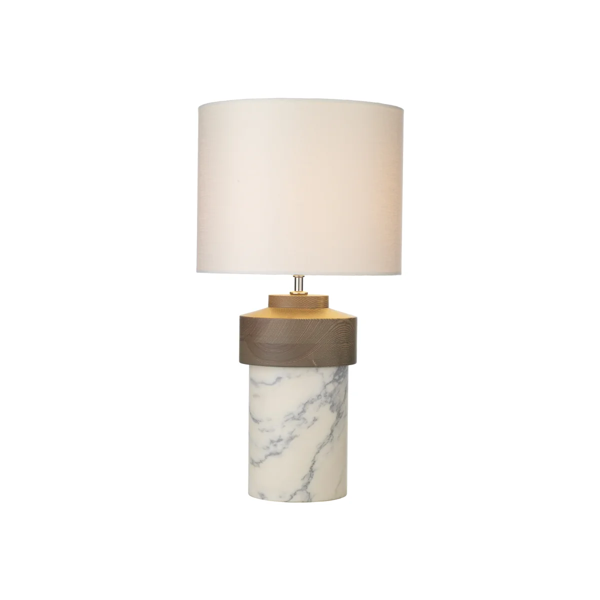 Nomad Table Lamp Marble Wood Base – image 1