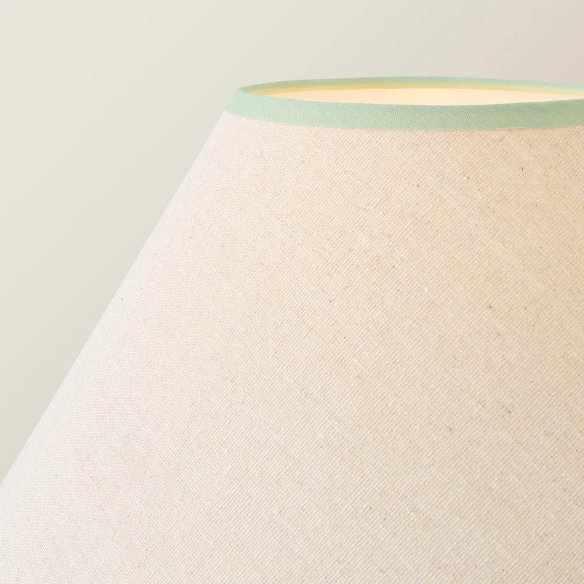 Bobbin Colour Trim Linen Shade Bobble Floor Lamp - Walnut Green Trim / No - Walnut – image 5