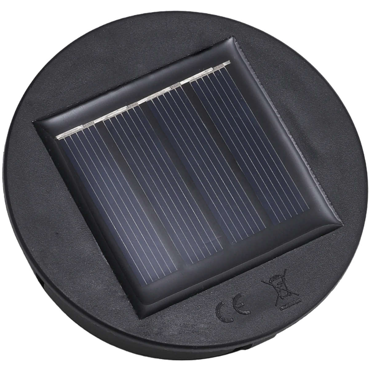 Solar Metal Leaf Hollow Garden Projection Lamp - Black – image 3