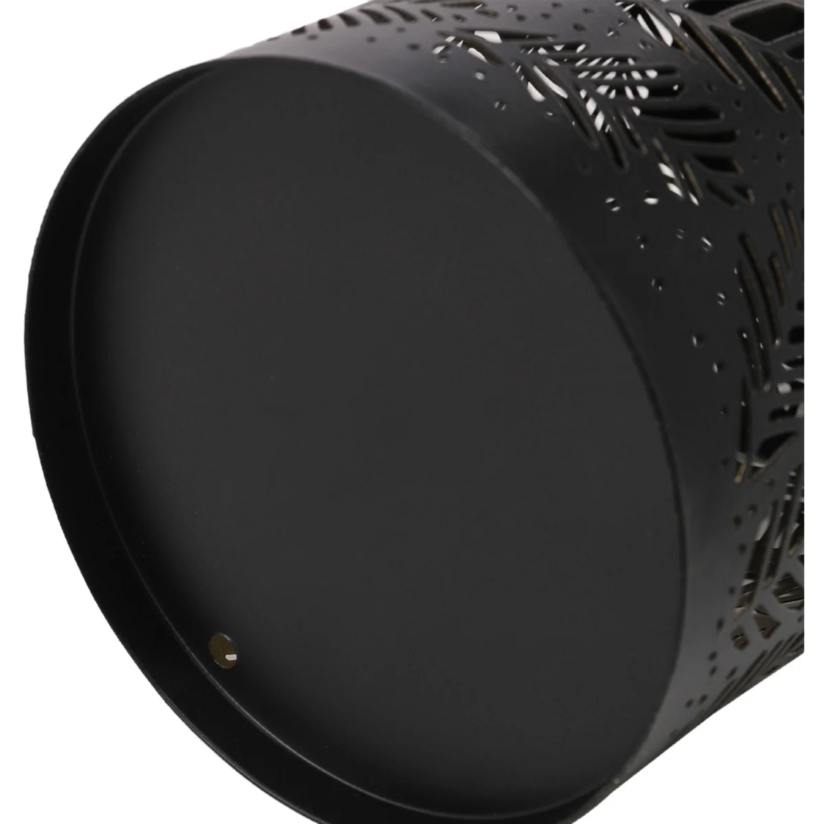 Solar Metal Leaf Hollow Garden Projection Lamp - Black – image 6