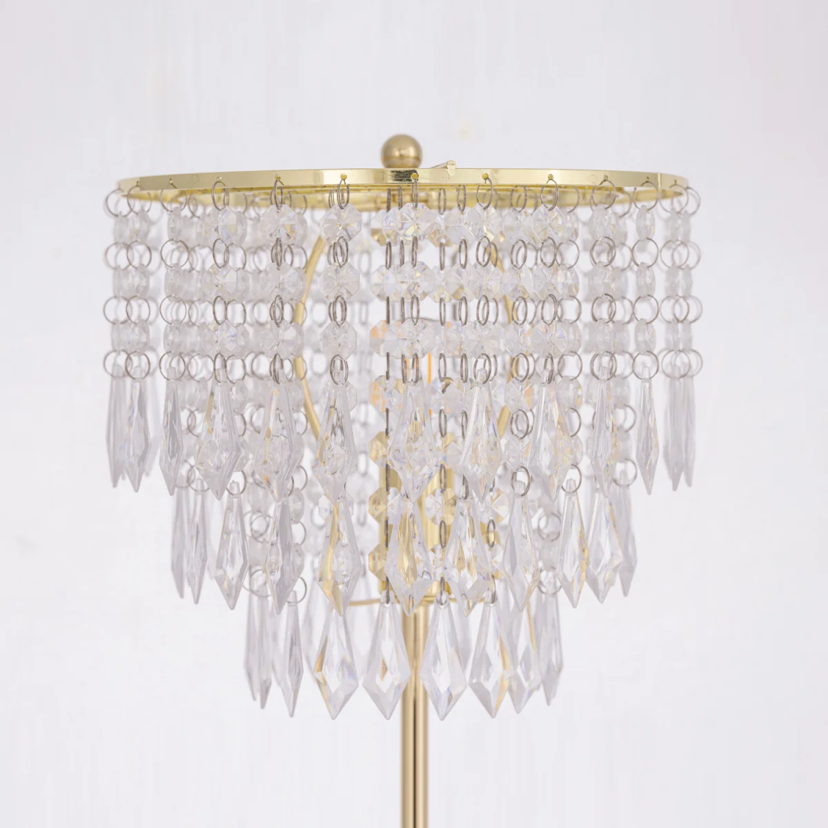 Set Of 2 Cascada Table Lamp With Shades - Polished Gold Plate And Clear Acrylic – image 2