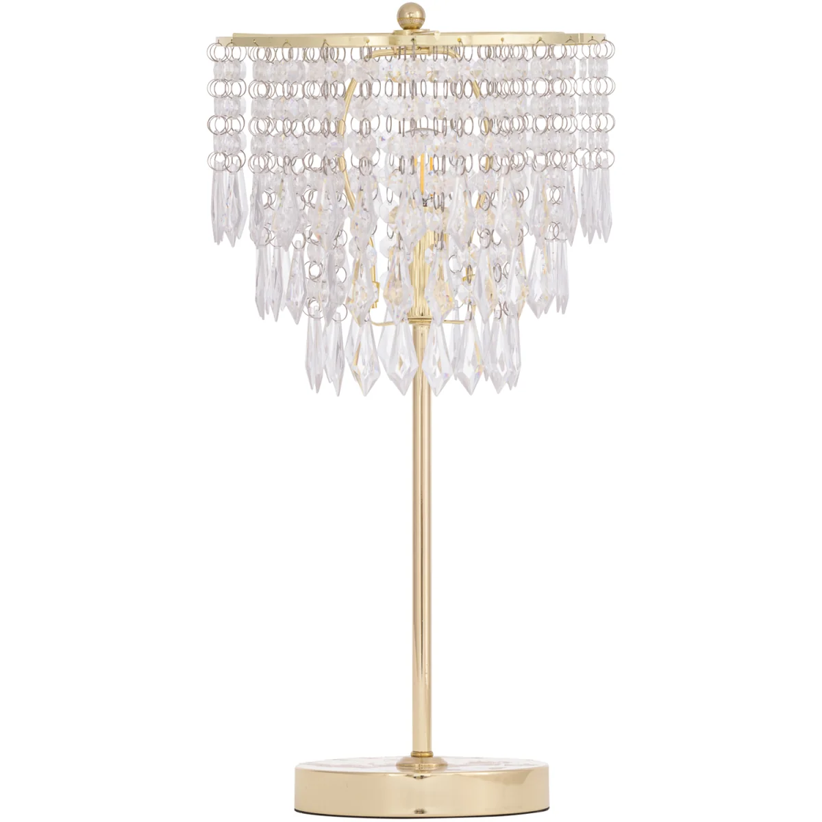 Set Of 2 Cascada Table Lamp With Shades - Polished Gold Plate And Clear Acrylic – image 3