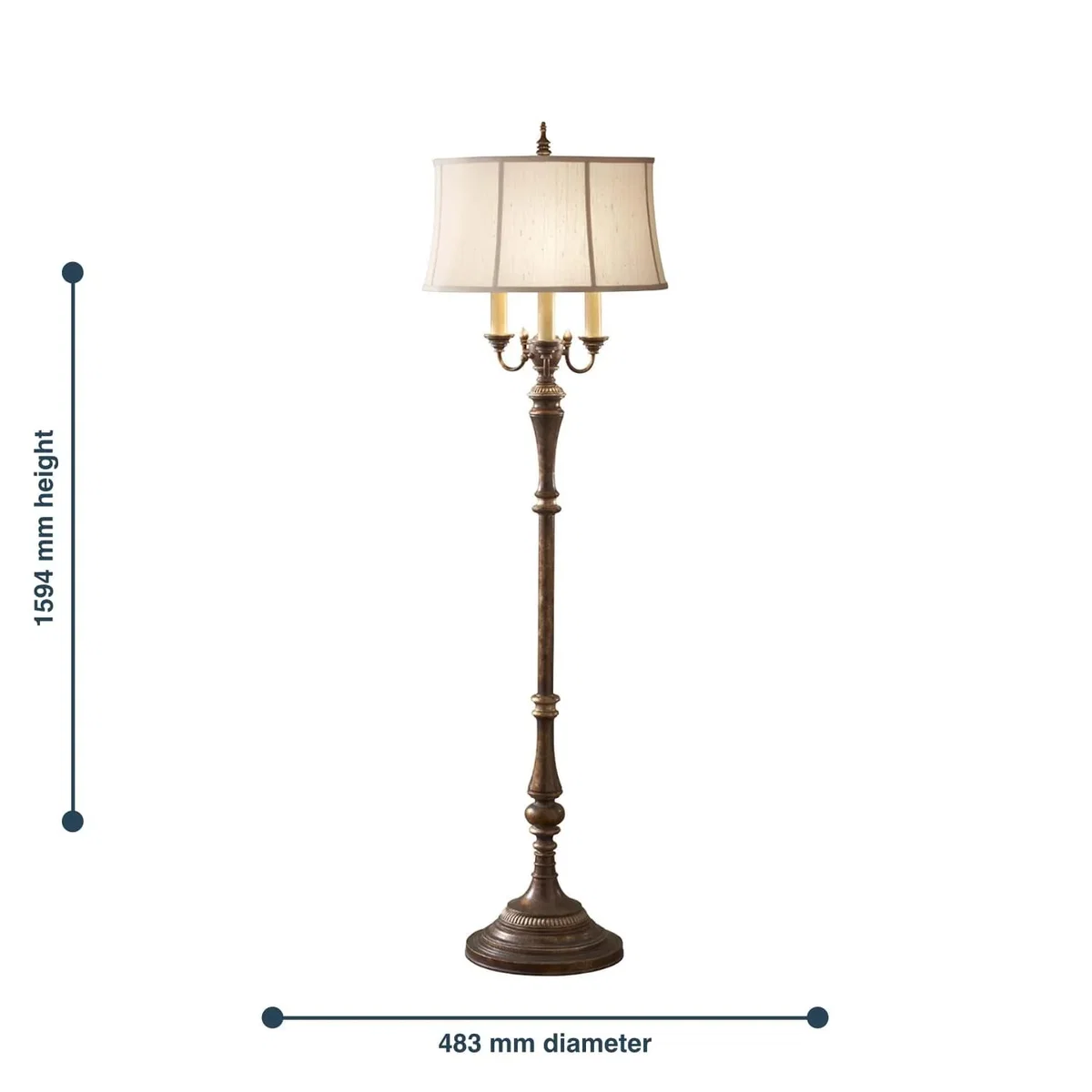 Elstead Lighting Gibson Floor Lamp Brown - Brown – image 2