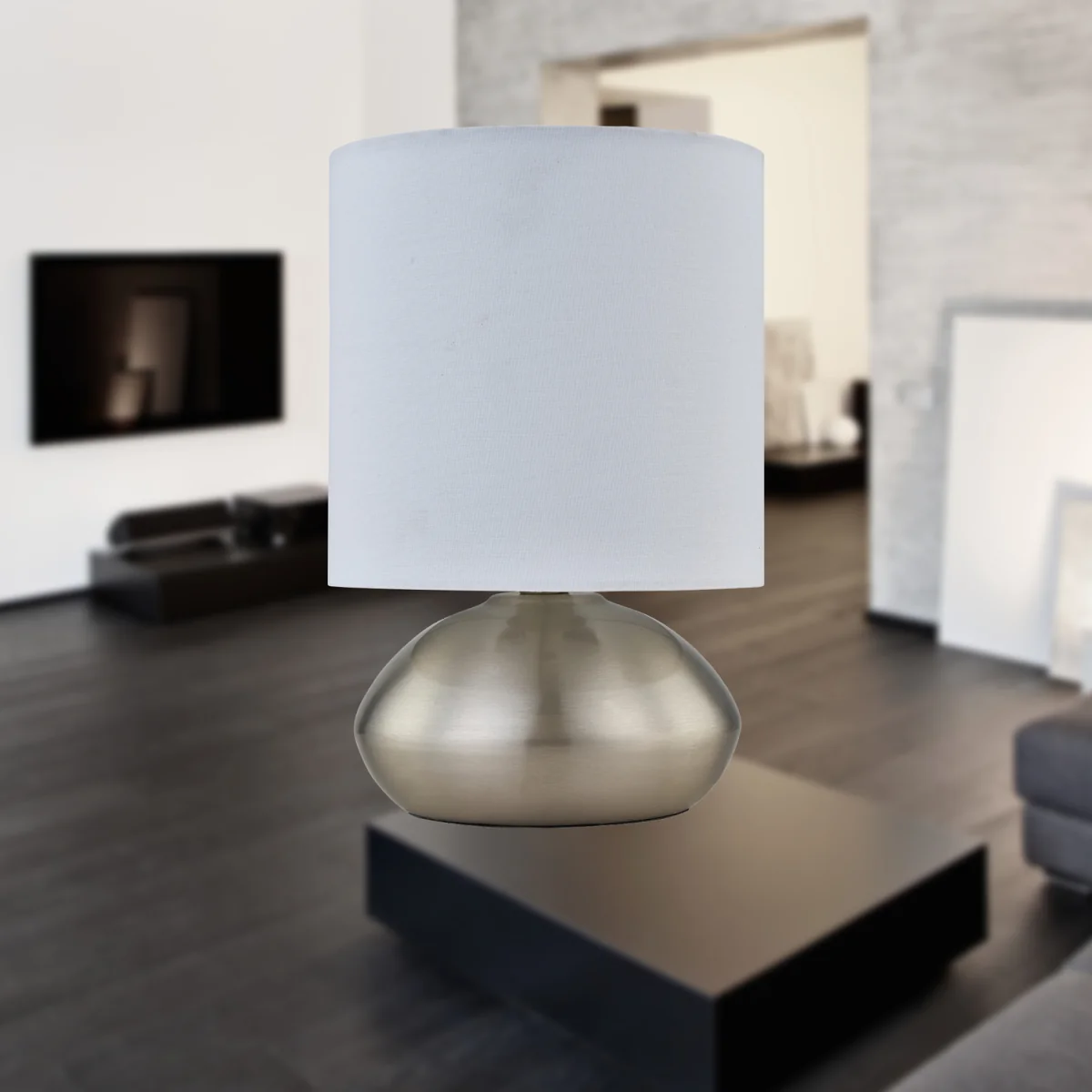 Jenson Base Only Table Lamp - Satin Nickel Plate – image 4