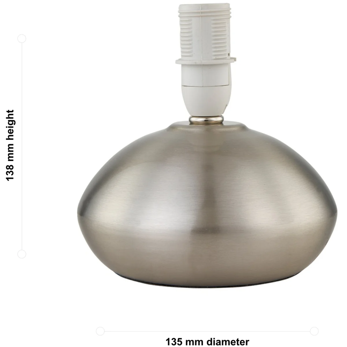 Jenson Base Only Table Lamp - Satin Nickel Plate – image 5