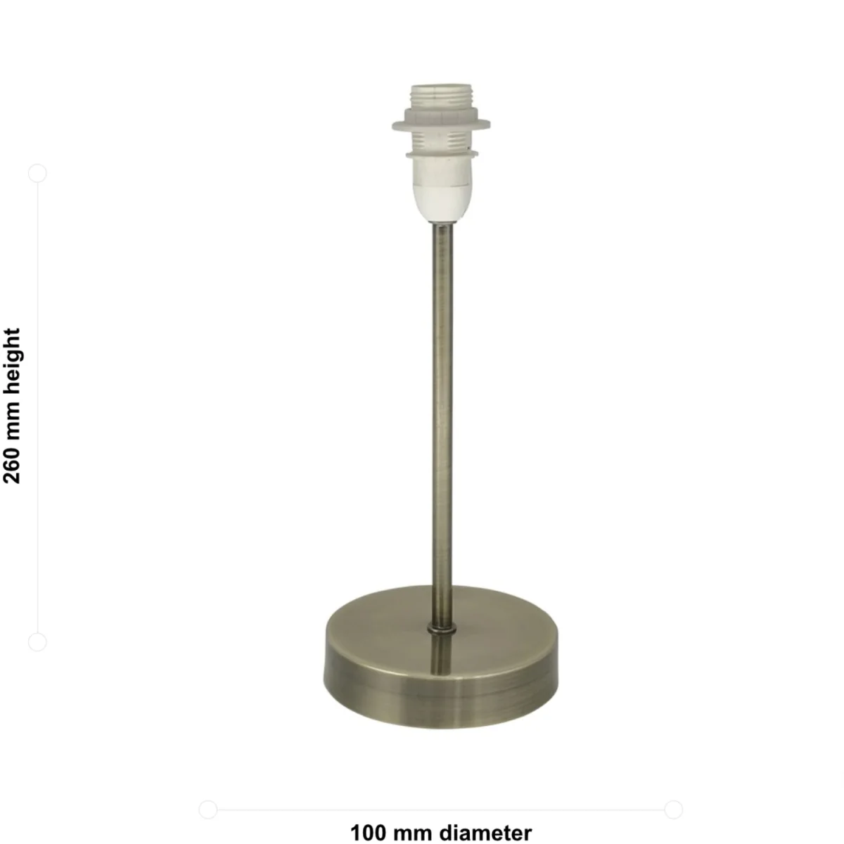 Stick Base Only Table Lamp - Antique Brass Plate – image 7