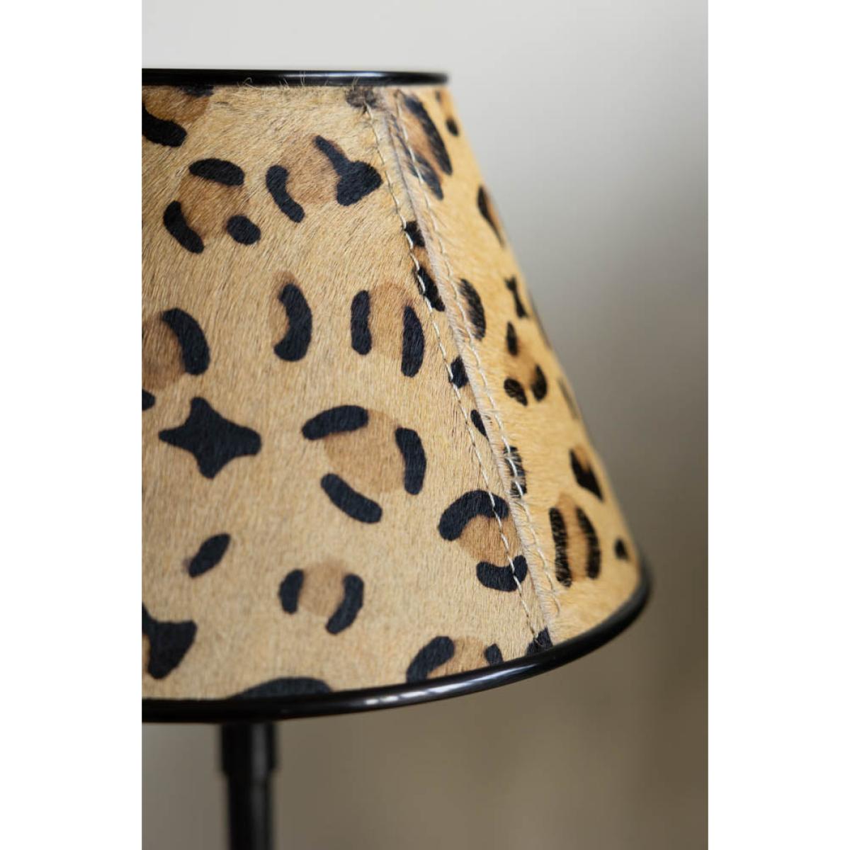 Thin Table Lamp With Leopard Shade – image 2