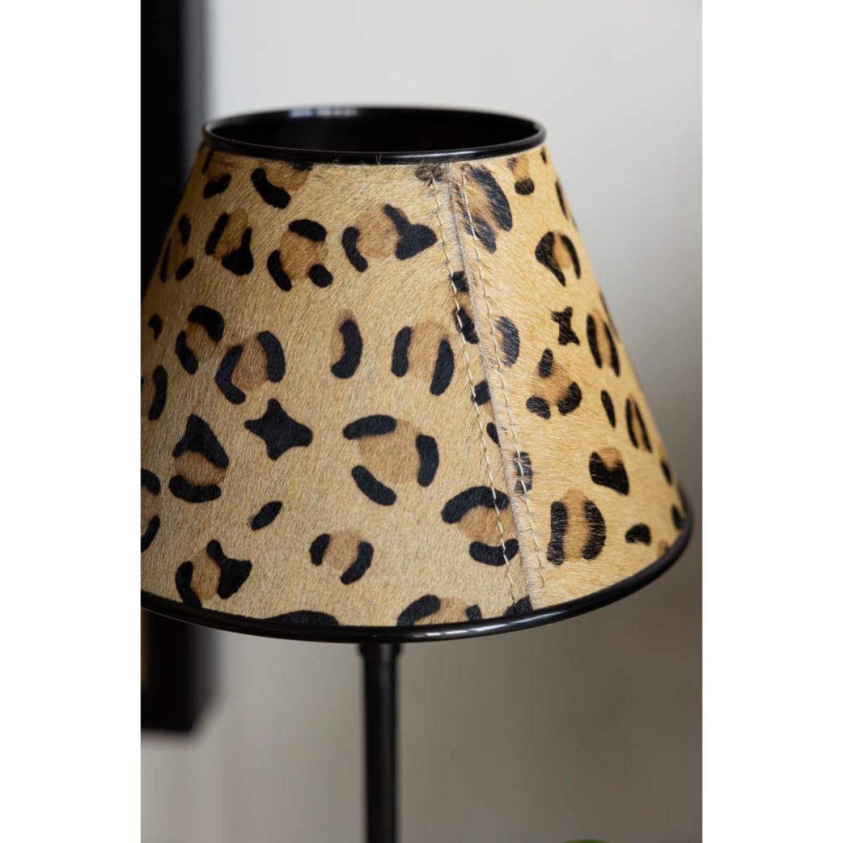 Thin Table Lamp With Leopard Shade – image 5