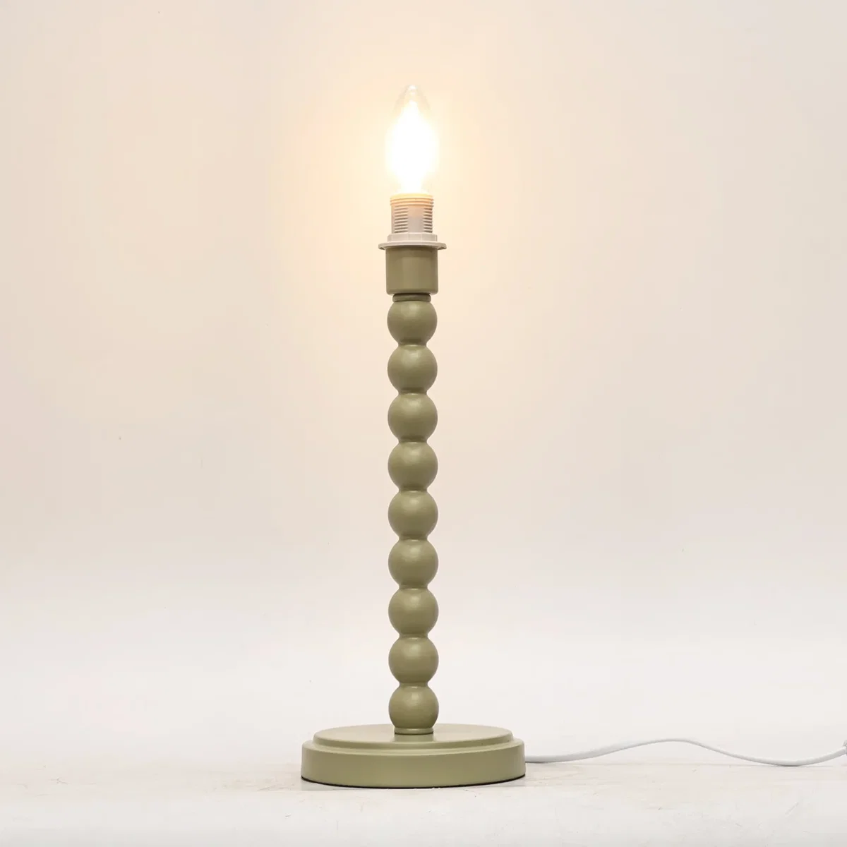 Bobbin Base Only Table Lamp - Matt Sage Green Paint – image 4